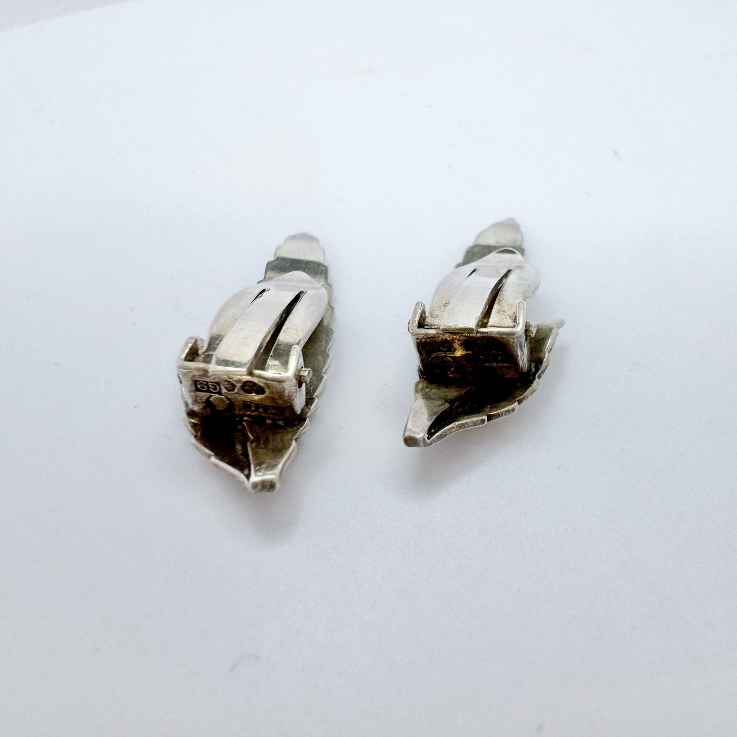 Gertrud Engel for Michelsen, Sweden 1957. Vintage Sterling Silver Earrings