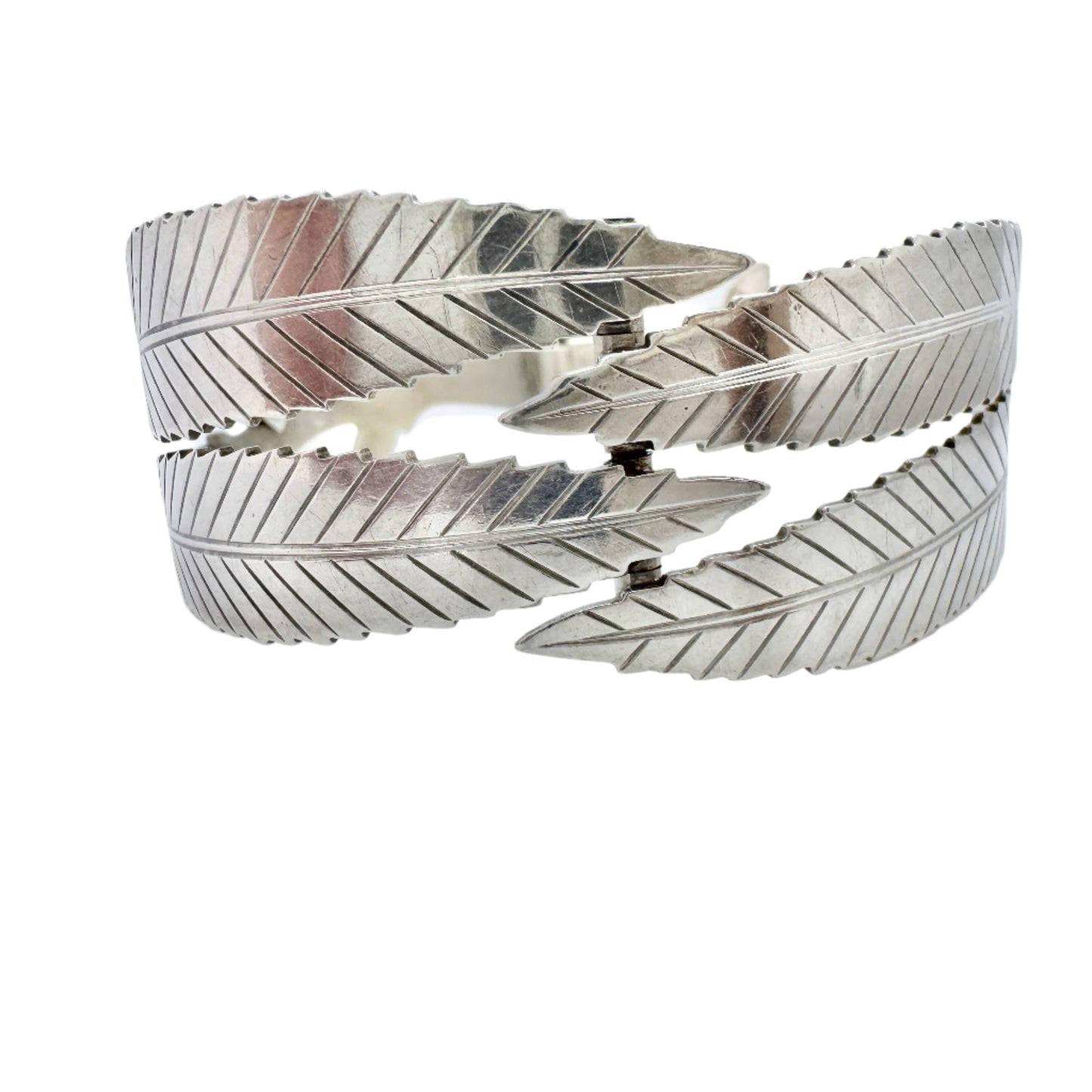 Gertrud Engel for Michelsen, Sweden 1956. Vintage Sterling Silver Hinged Bracelet.
