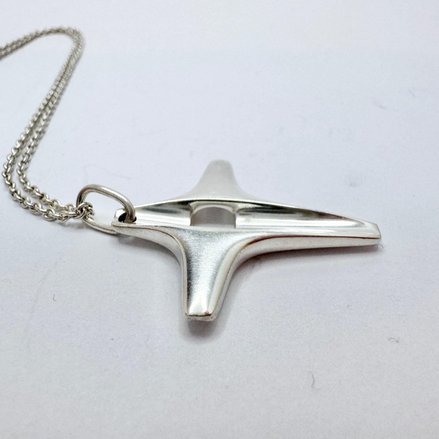 Georg Jensen, Denmark. Vintage Sterling Silver Pendant Necklace. Design no 179.