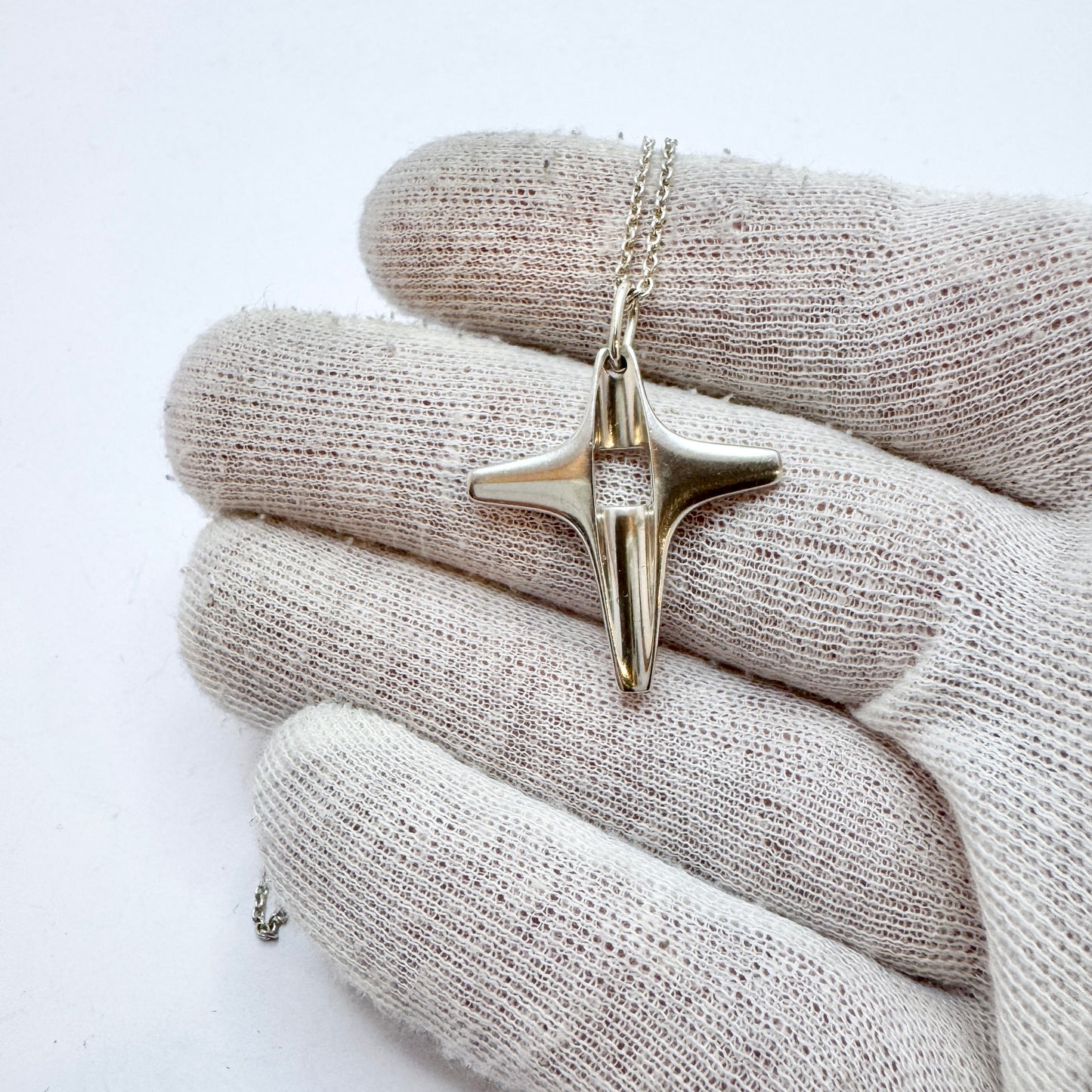 Georg Jensen, Denmark. Vintage Sterling Silver Pendant Necklace. Design no 179.