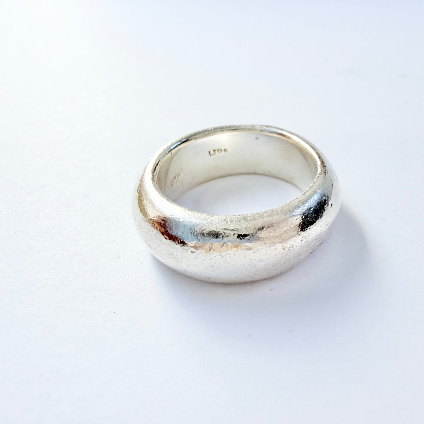LIGA (prob Liga Design, Sweden) Chunky Sterling Silver RIng.
