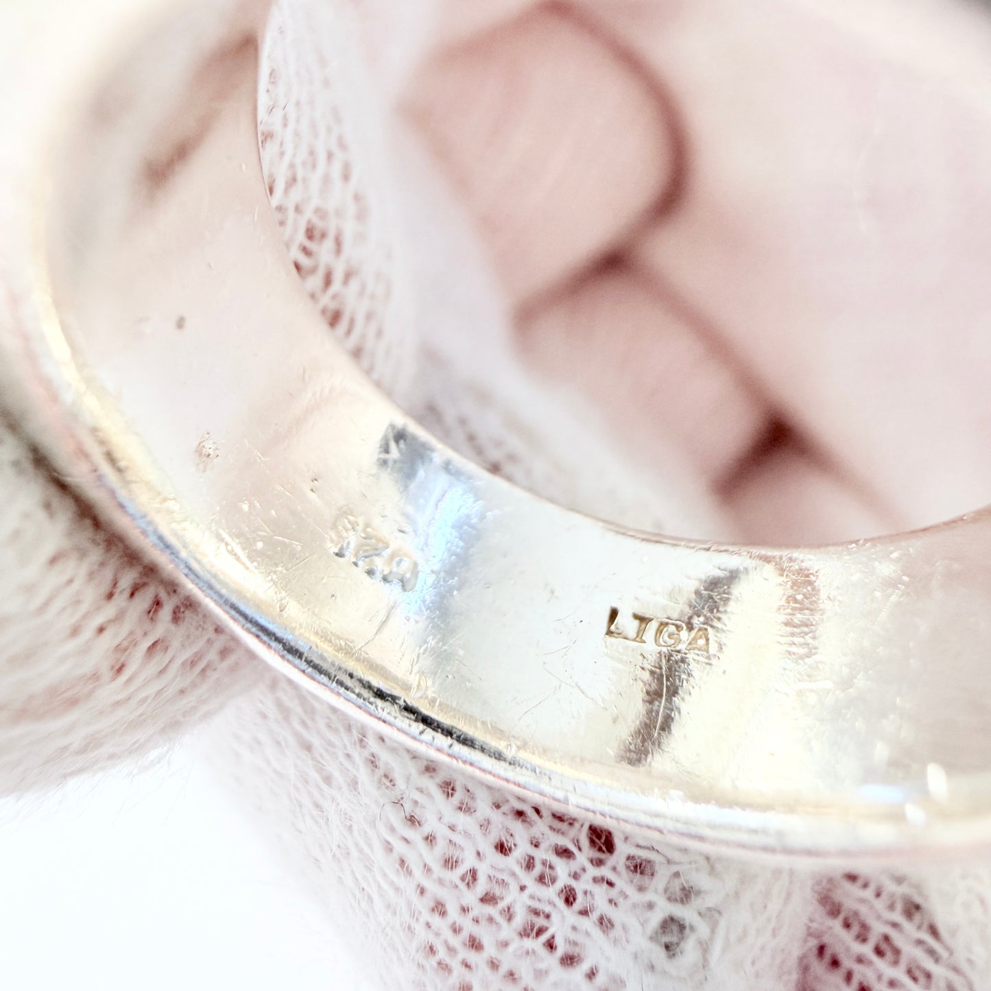 LIGA (prob Liga Design, Sweden) Chunky Sterling Silver RIng.