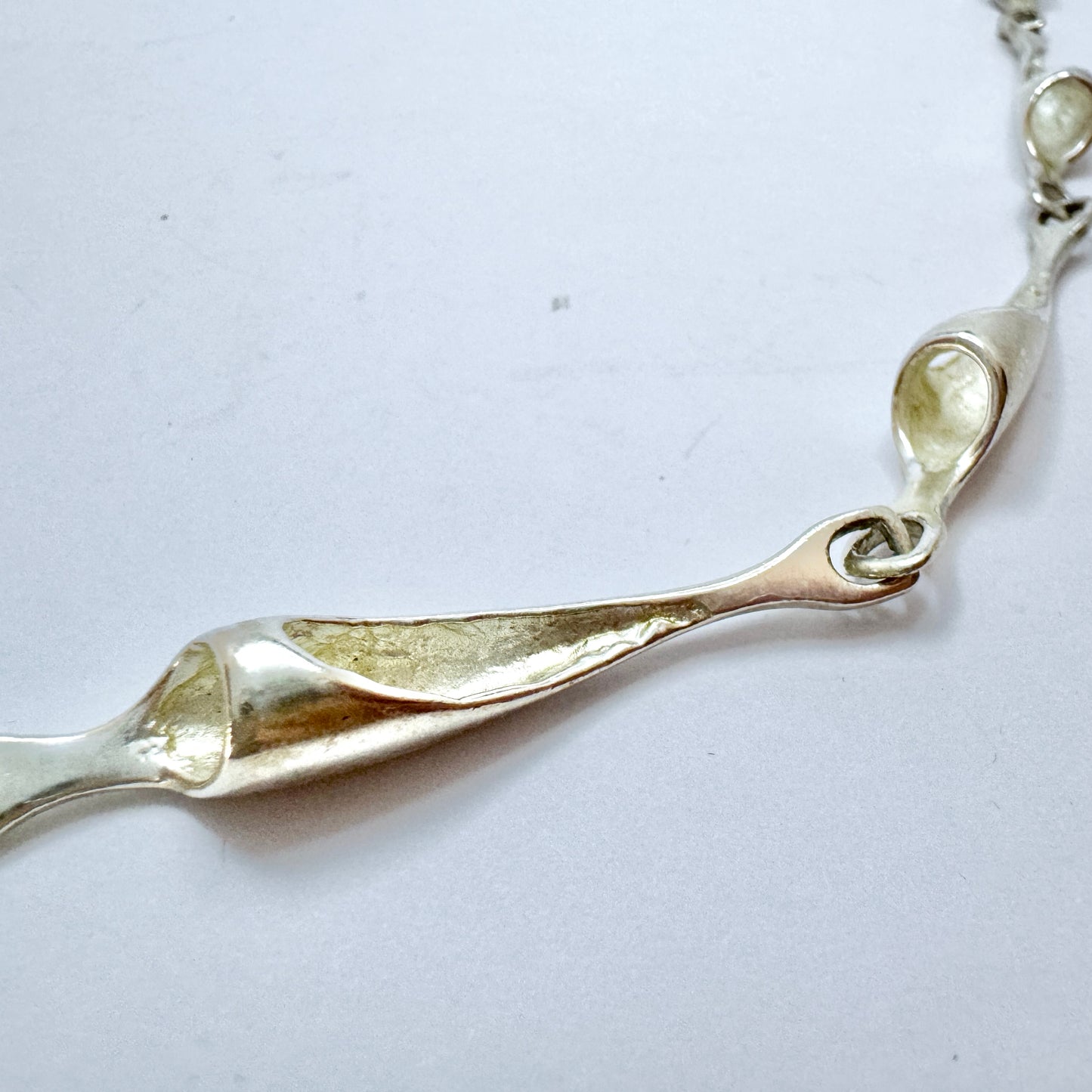 Poul Havgaard for Lapponia, Finland 1976. The Iconic Entire Life Necklace. Sterling Silver.