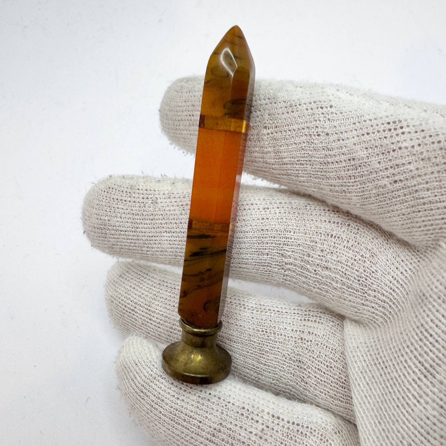 Vintage c 1930 Art Deco Wax Seal Stamp, No engraving.