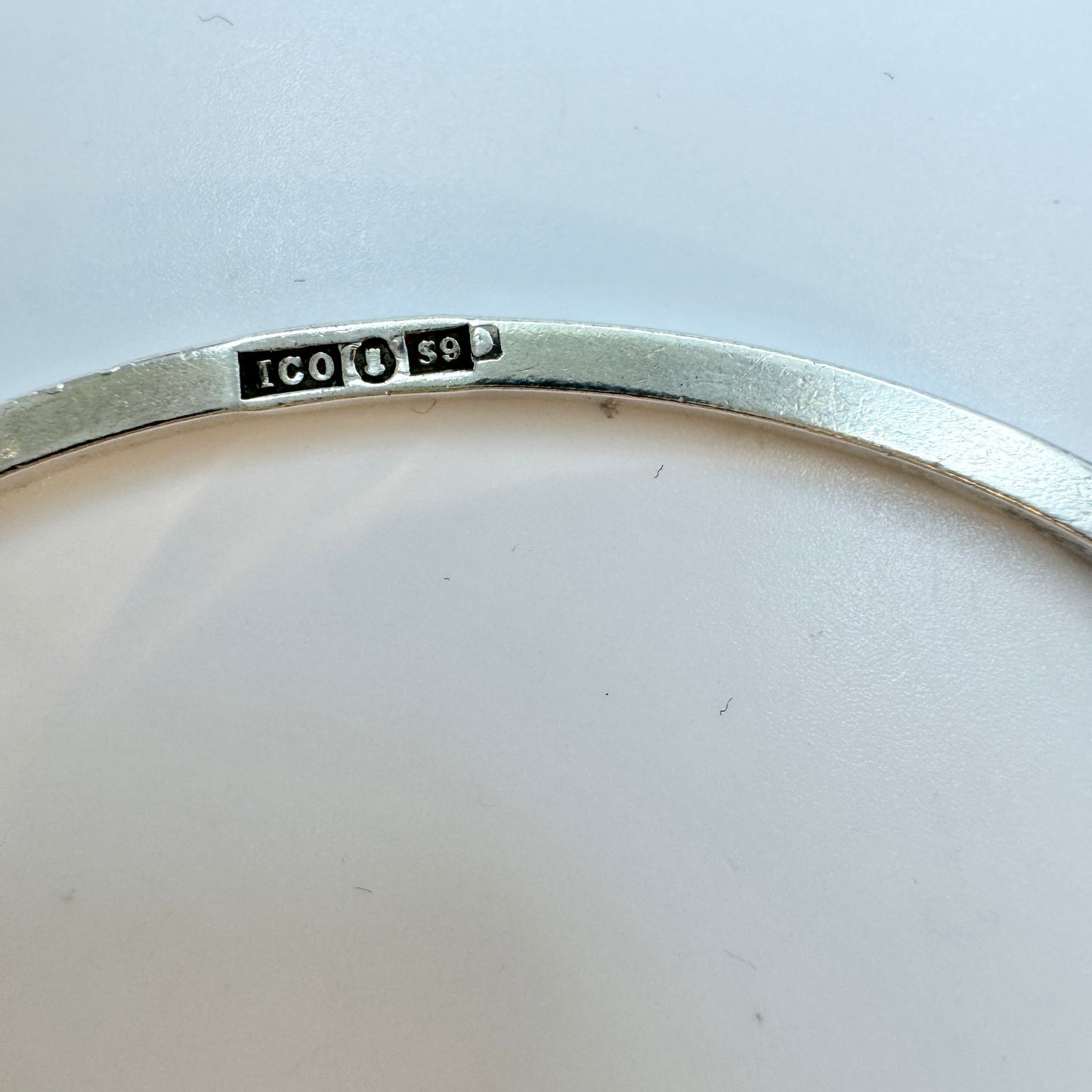 Galerie 22, Sweden 1968. Sterling Silver Bangle Bracelet.