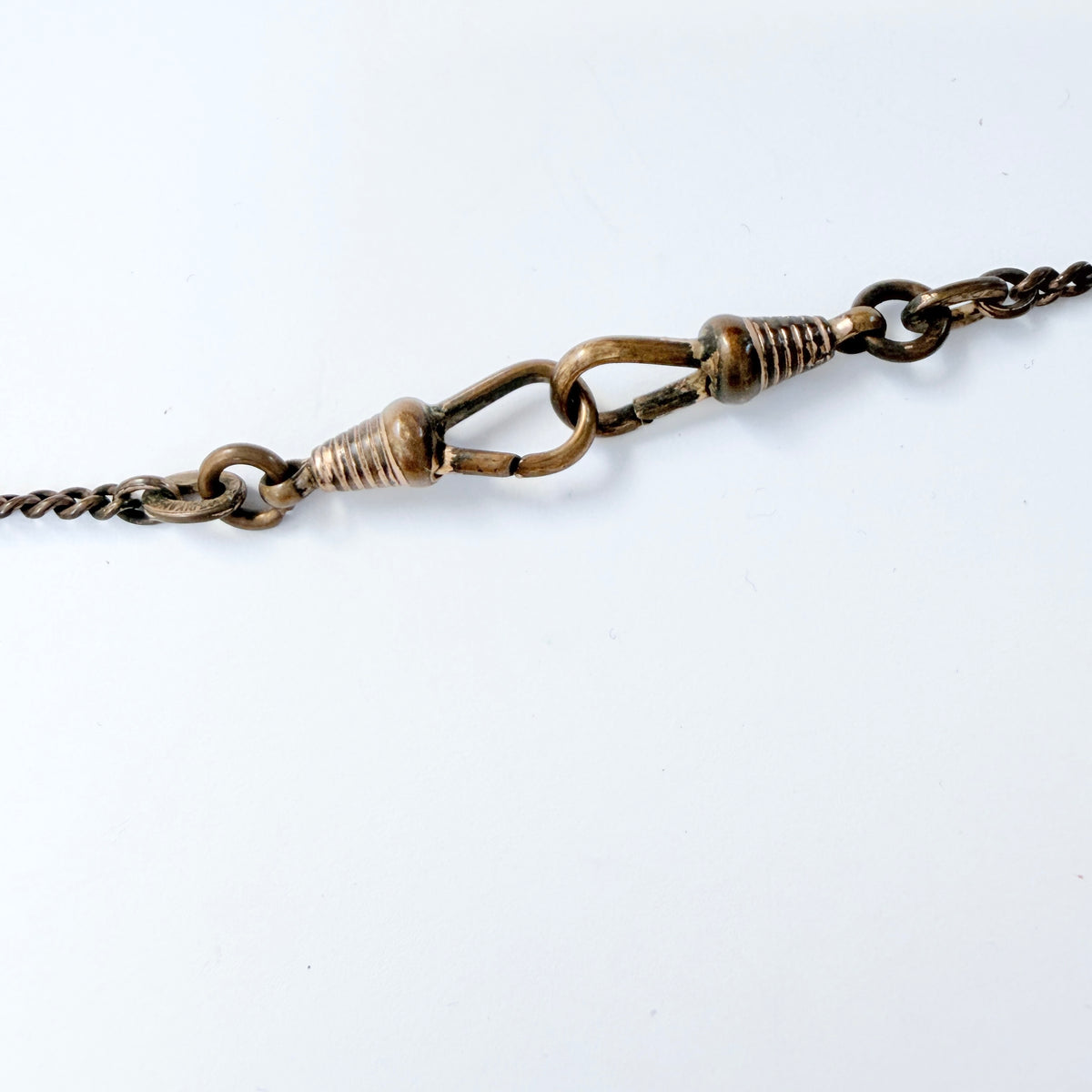 Antique Gold Doublé Watch Chain in Necklace Length.