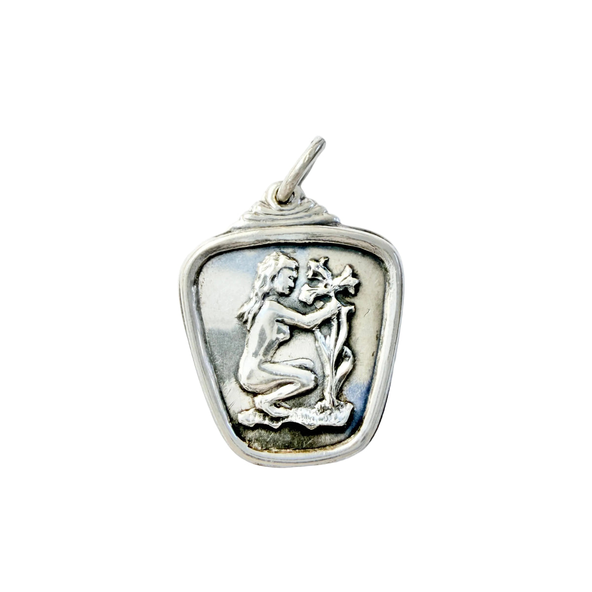 Alton, Sweden year 1960. Vintage Zodiac Virgo Charm Pendant.