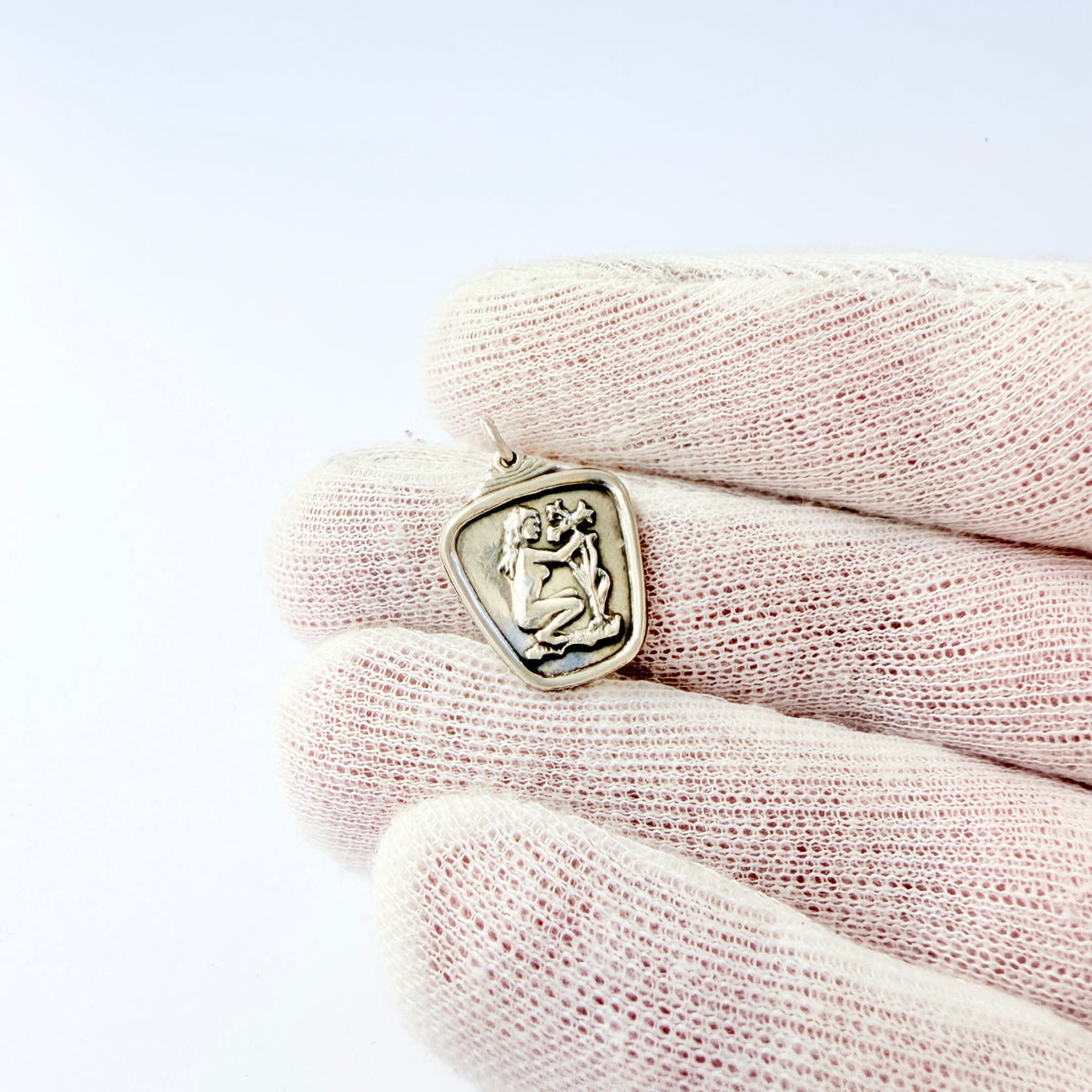 Alton, Sweden year 1960. Vintage Zodiac Virgo Charm Pendant.