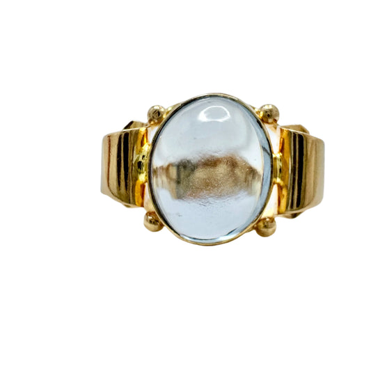 Segir, Sweden 1961. Vintage 18k Gold Synthetic Spinel Ring.