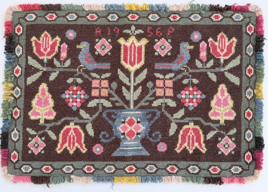 Sweden 1956. Vintage Wool Wall Hanging Tapestry