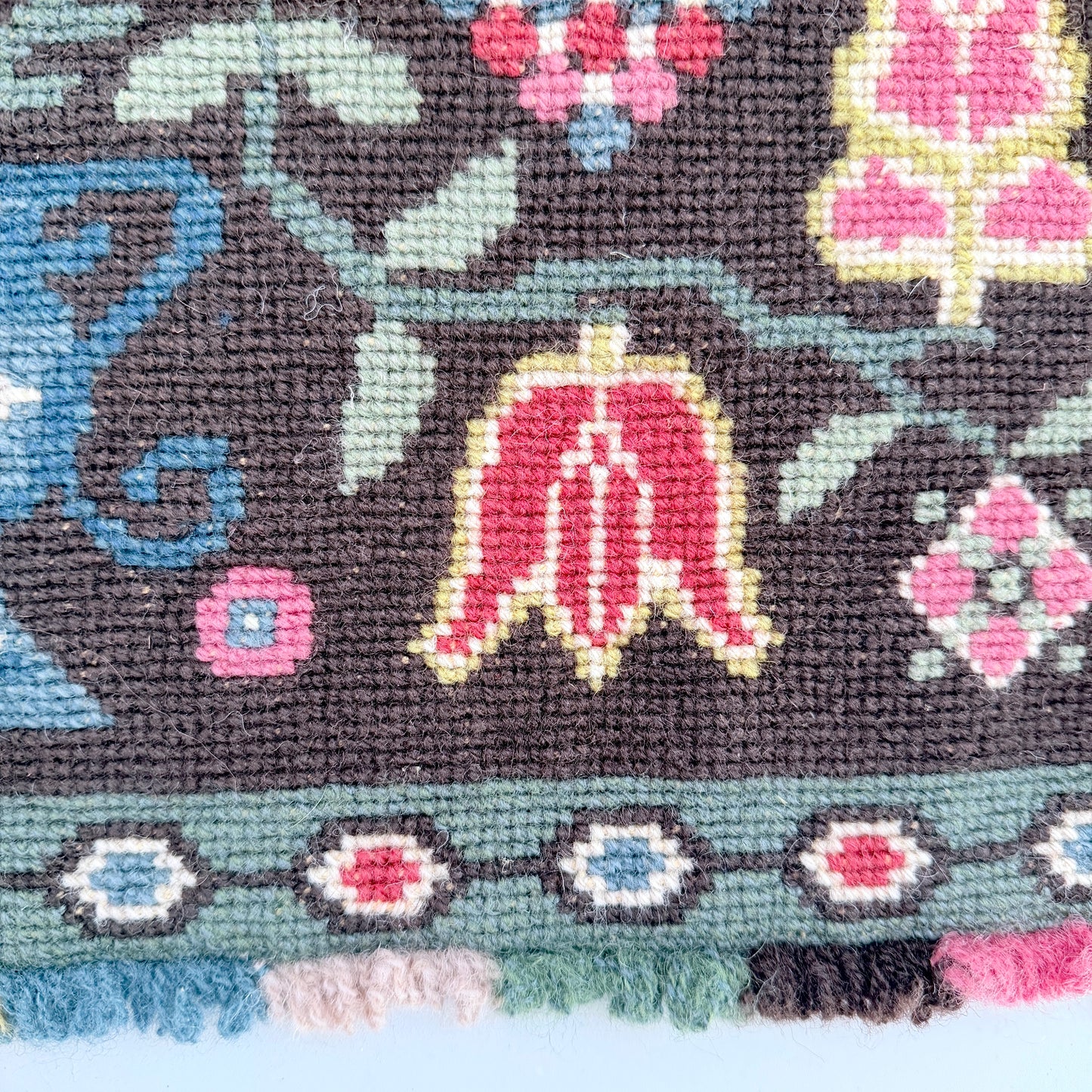 Sweden 1956. Vintage Wool Wall Hanging Tapestry