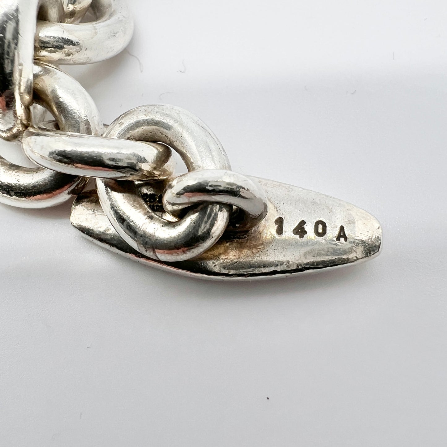 Georg Jensen, Denmark. Vintage Chunky Sterling Silver Bracelet. Design 140A by Nanna Ditzel.