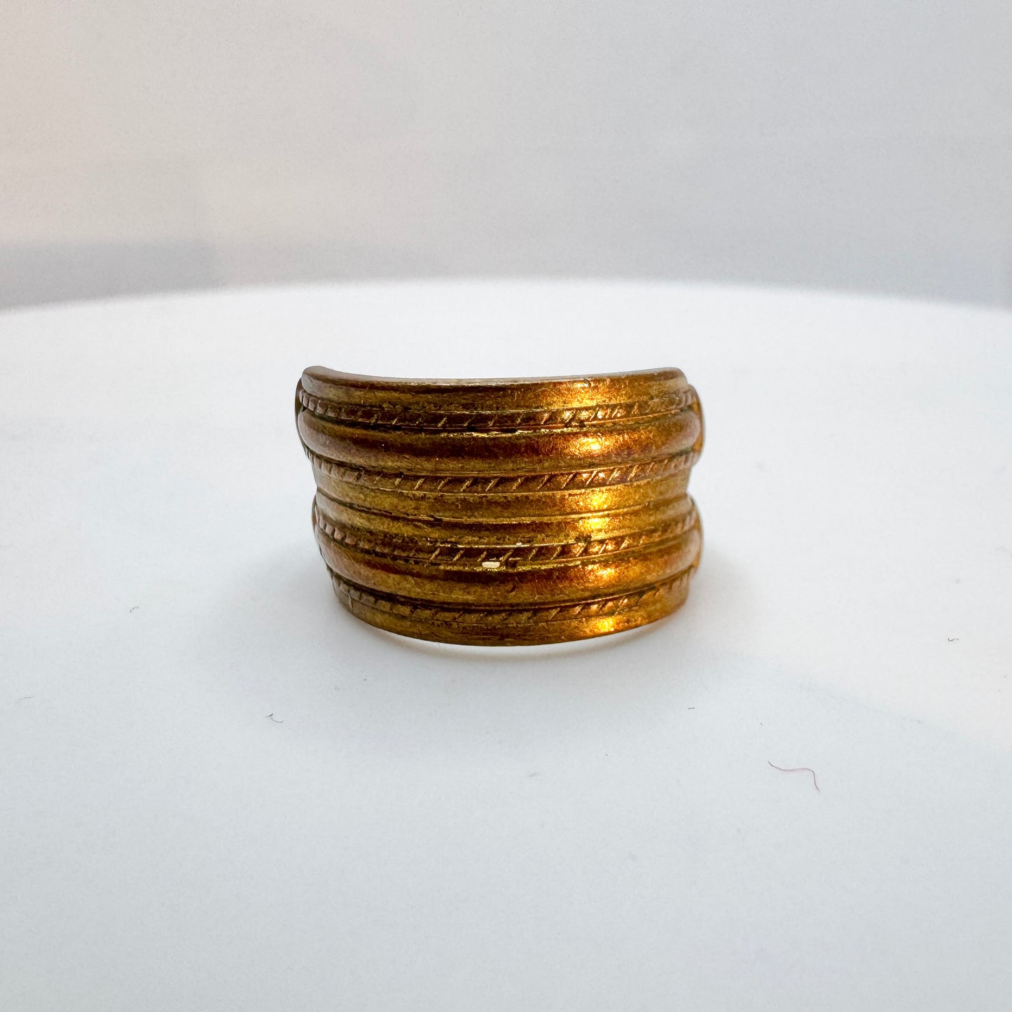 Kalevala Koru, Finland. Vintage Bronze Viking Copy Ring.