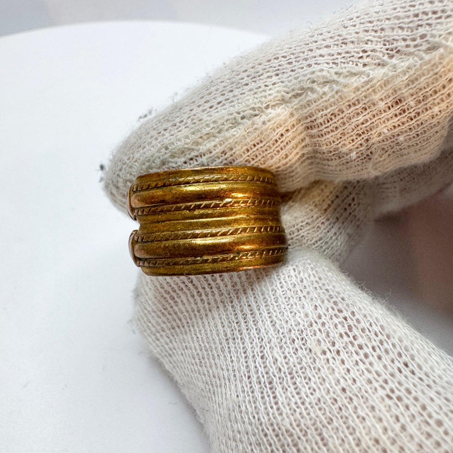 Kalevala Koru, Finland. Vintage Bronze Viking Copy Ring.