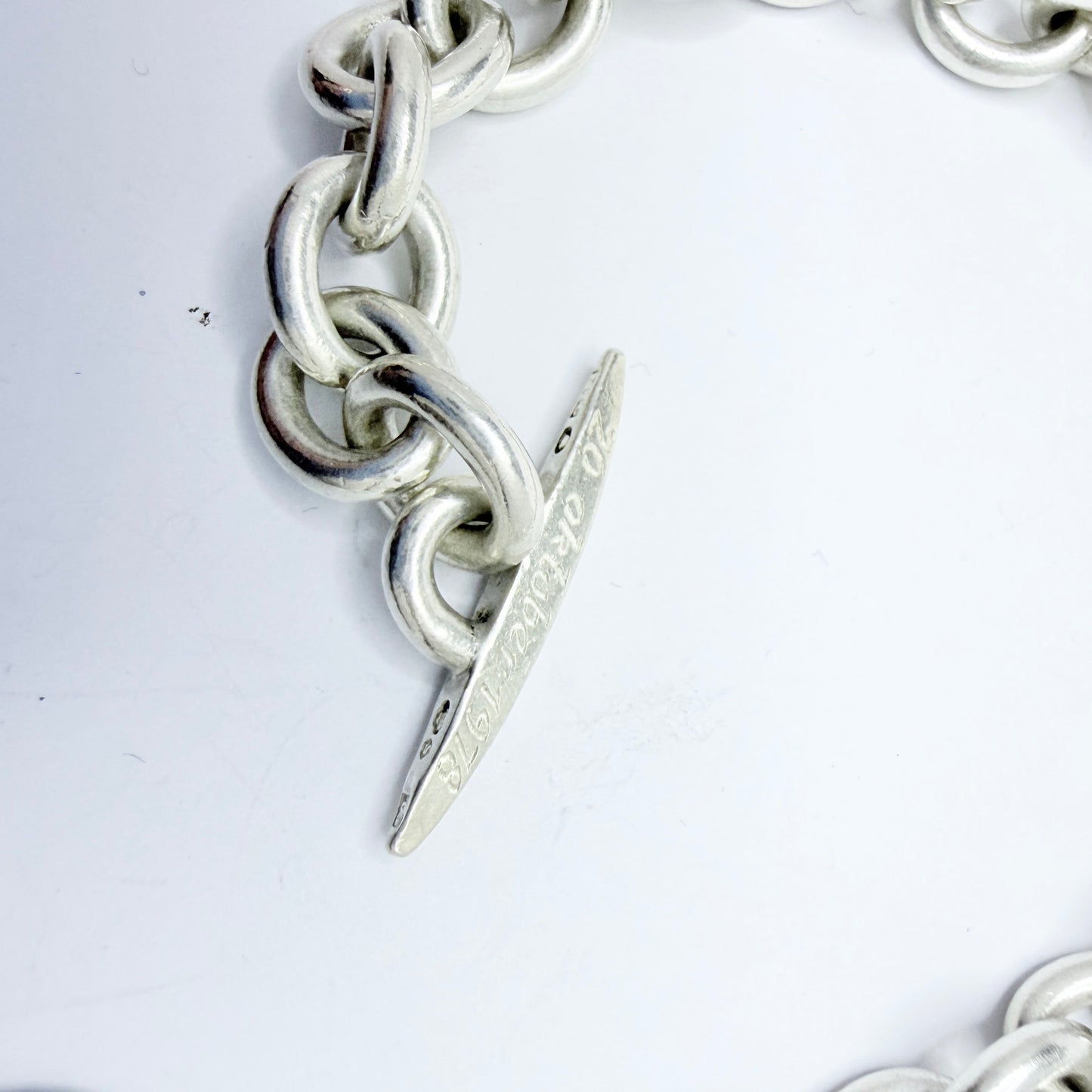 Michelsen, Sweden 1961. Vintage Sterling Silver Chain Bracelet