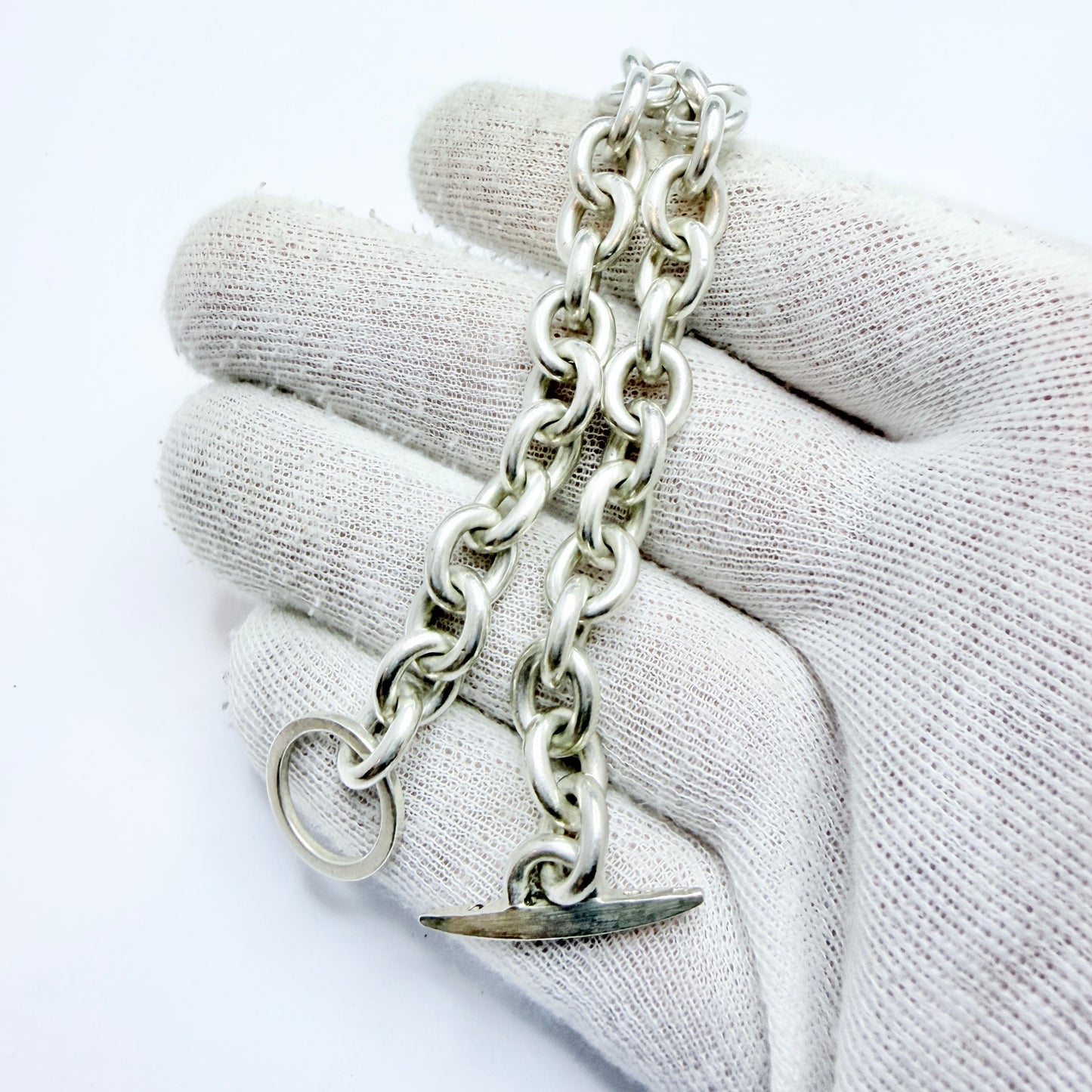Michelsen, Sweden 1961. Vintage Sterling Silver Chain Bracelet