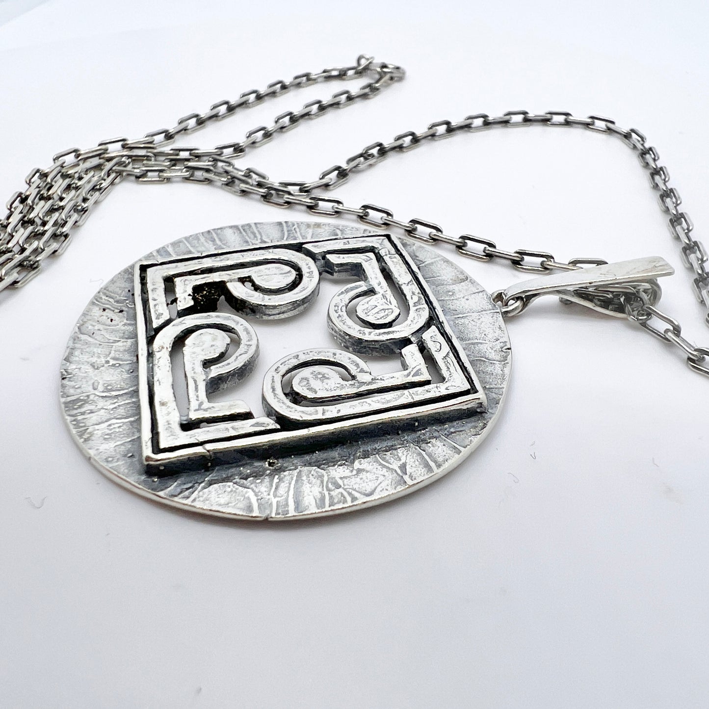 TeKa, Germany. Vintage Sterling Silver Pendant Necklace.