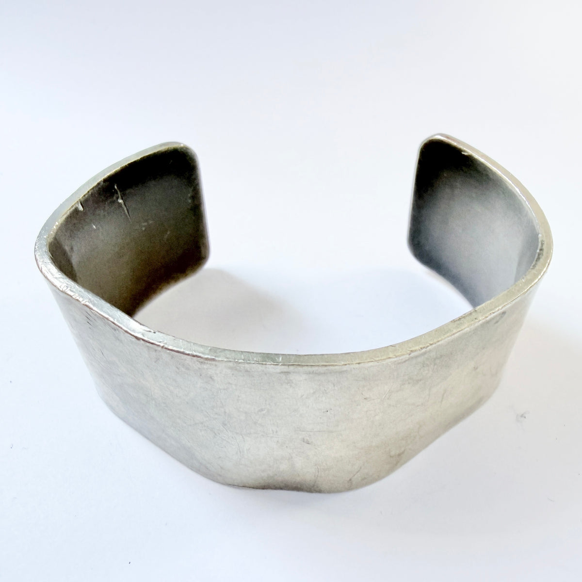 Svedboms, Sweden 1960-70s. Chunky Vintage Pewter Cuff Bracelet.