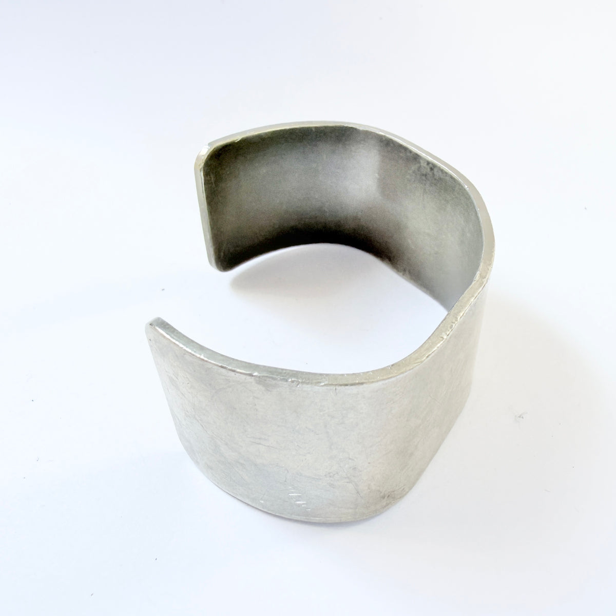 Svedboms, Sweden 1960-70s. Chunky Vintage Pewter Cuff Bracelet.