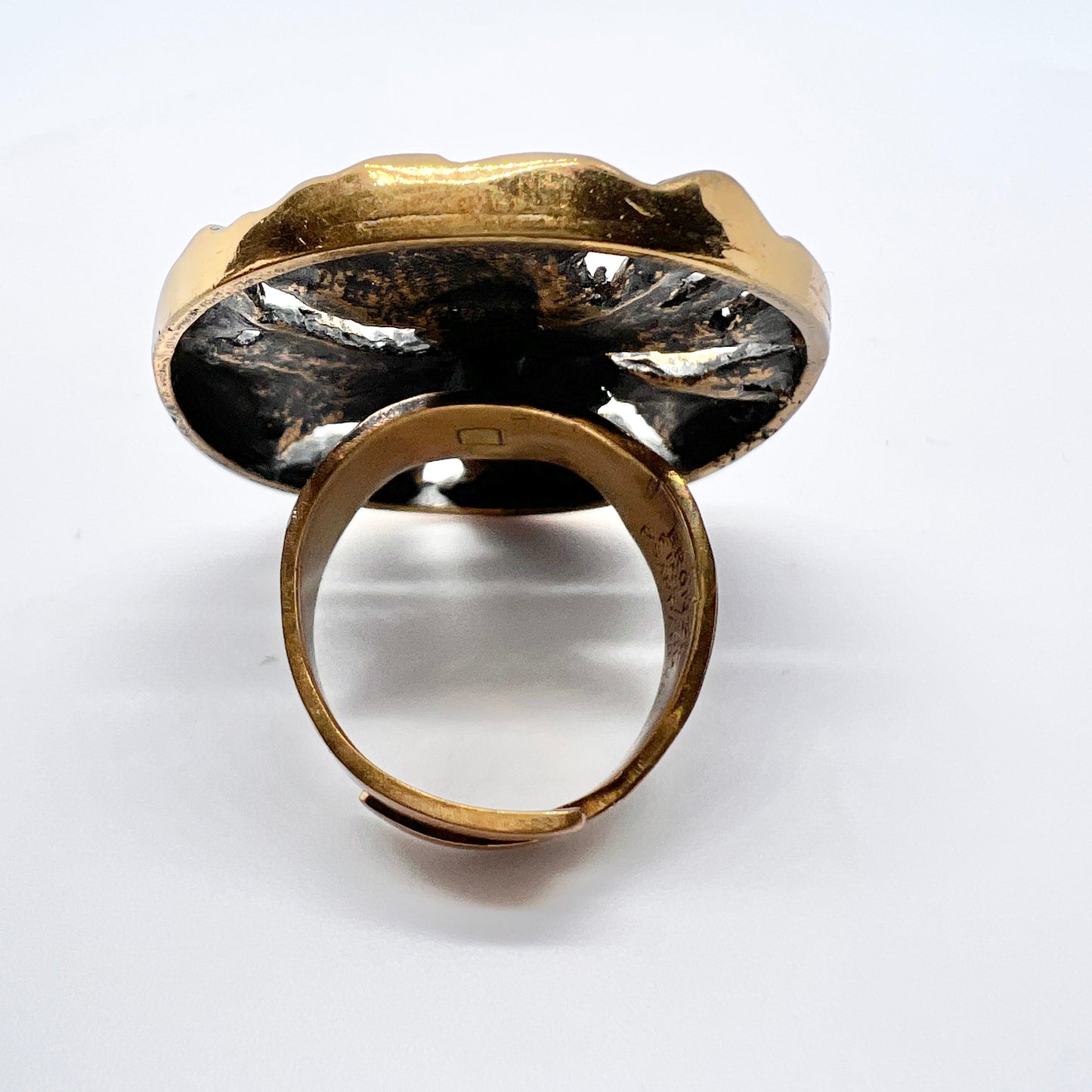 Pentti Sarpaneva Finland 1970s, Very Large Vintage Bronze Ring.