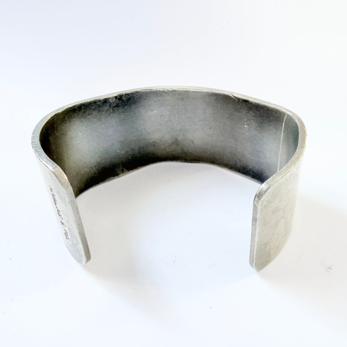 Svedboms, Sweden 1960-70s. Chunky Vintage Pewter Cuff Bracelet.