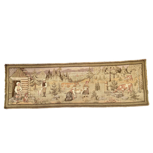 Large Vintage Wall Hanging Tapestry