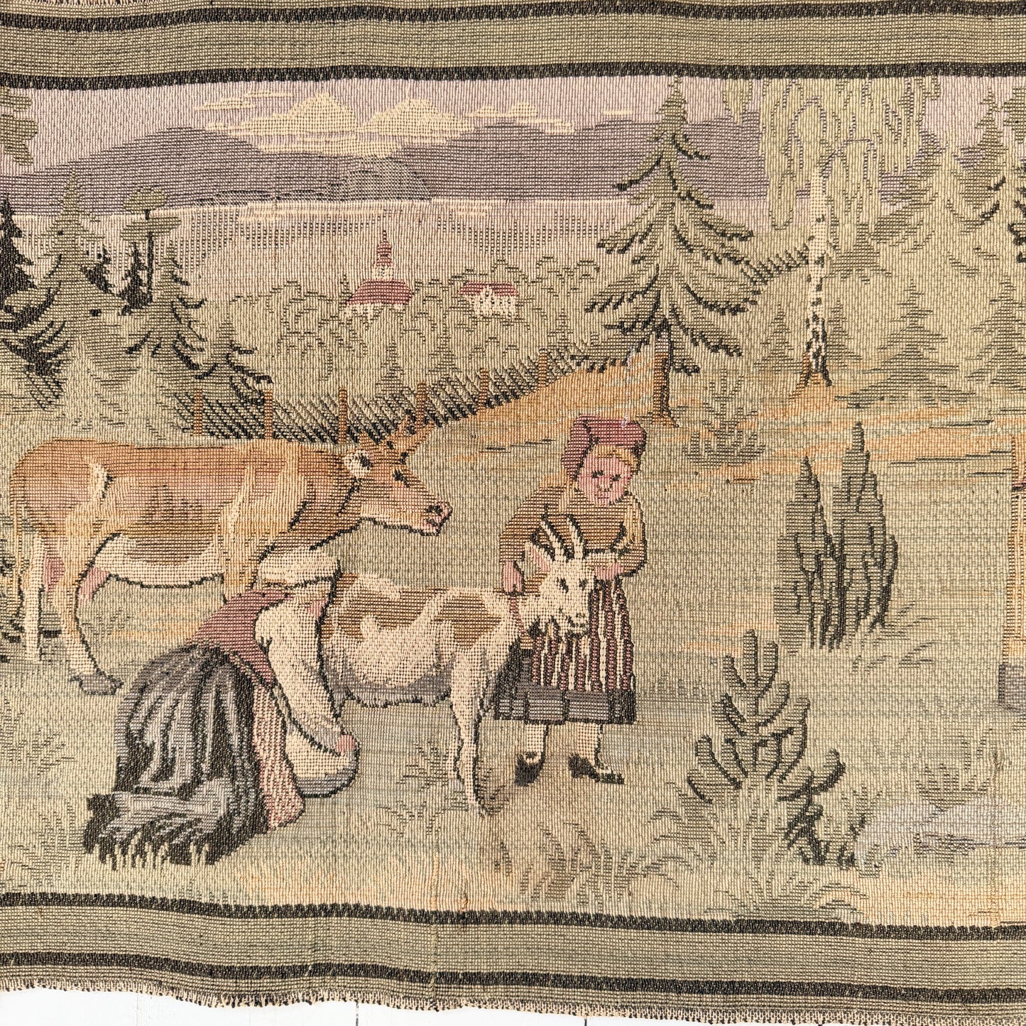 Large Vintage Wall Hanging Tapestry