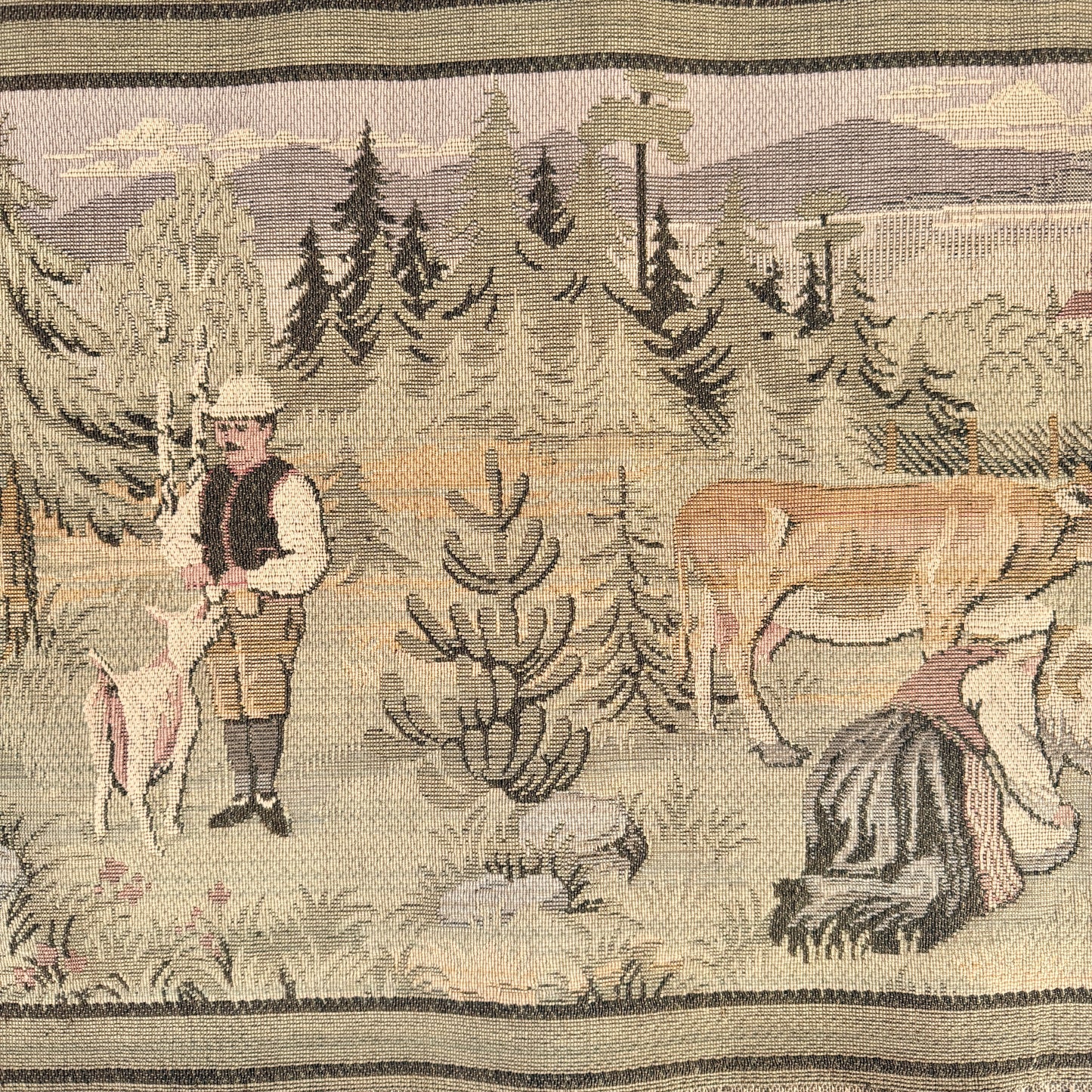 Large Vintage Wall Hanging Tapestry