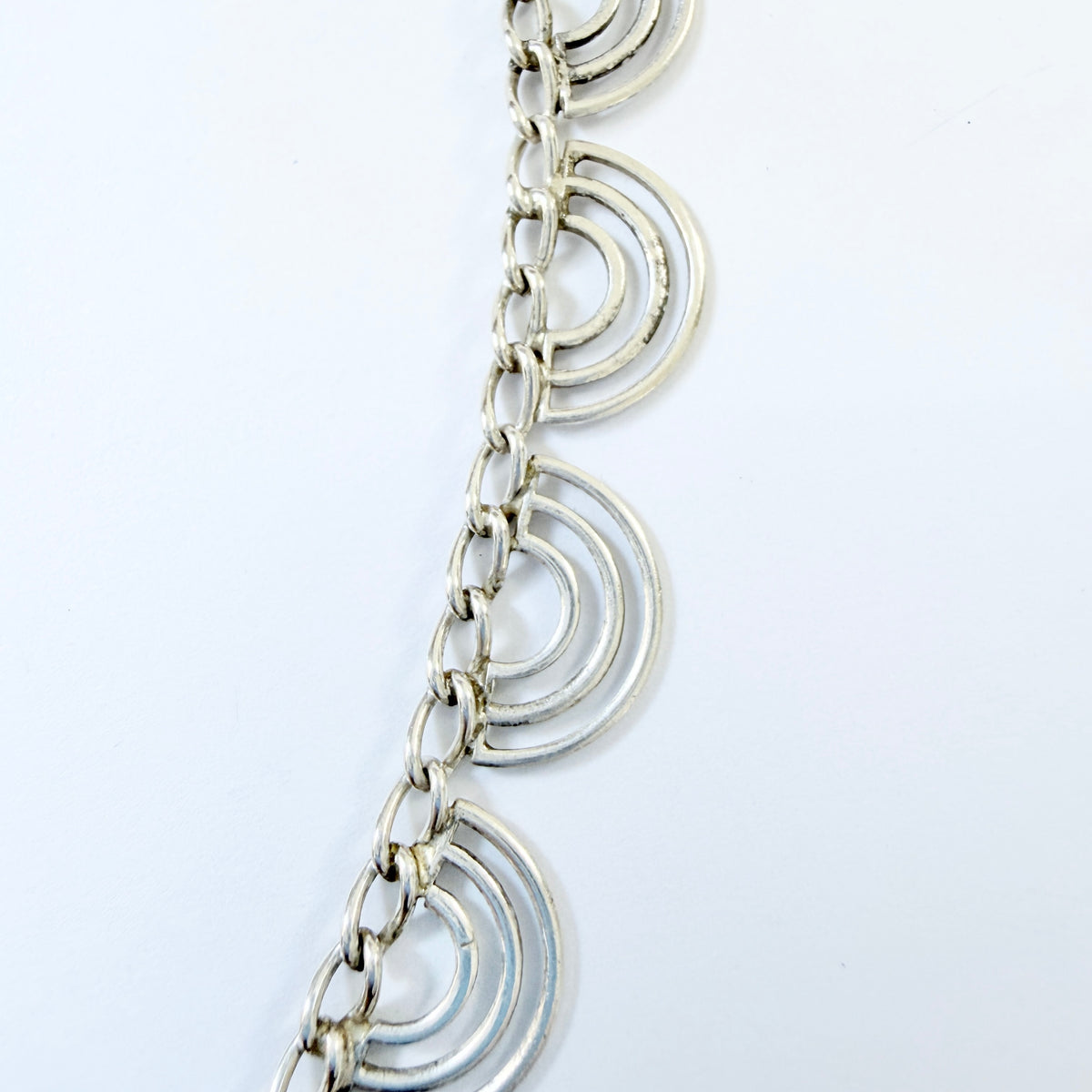 Friedrich Binder, Germany ca 1950-60s. Vintage Solid Silver Necklace.