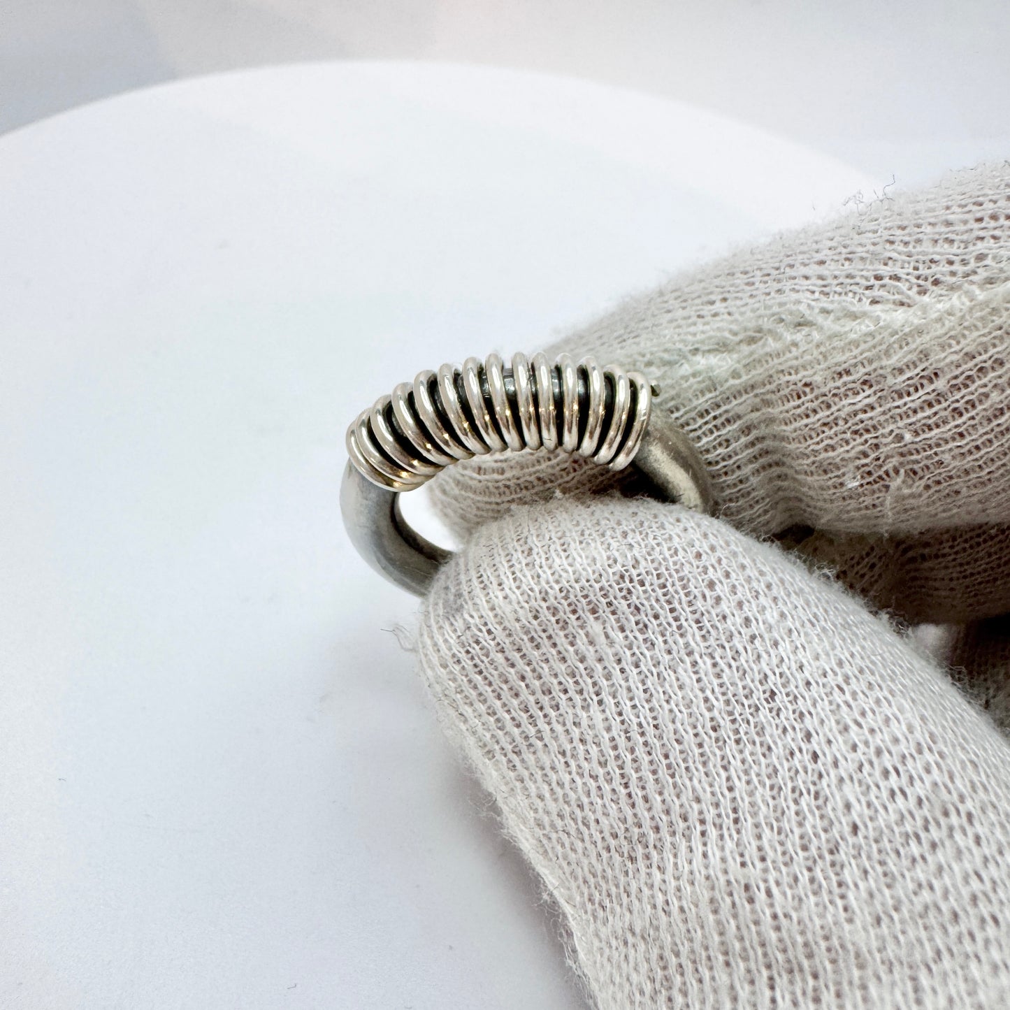 Karlheinz Sauer. Sweden. Vintage Sterling Silver Ring.