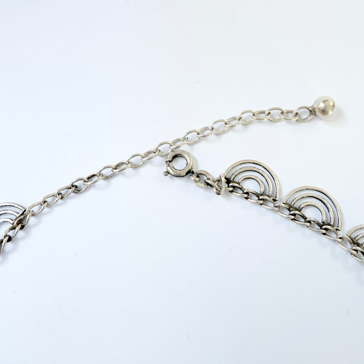 Friedrich Binder, Germany ca 1950-60s. Vintage Solid Silver Necklace.