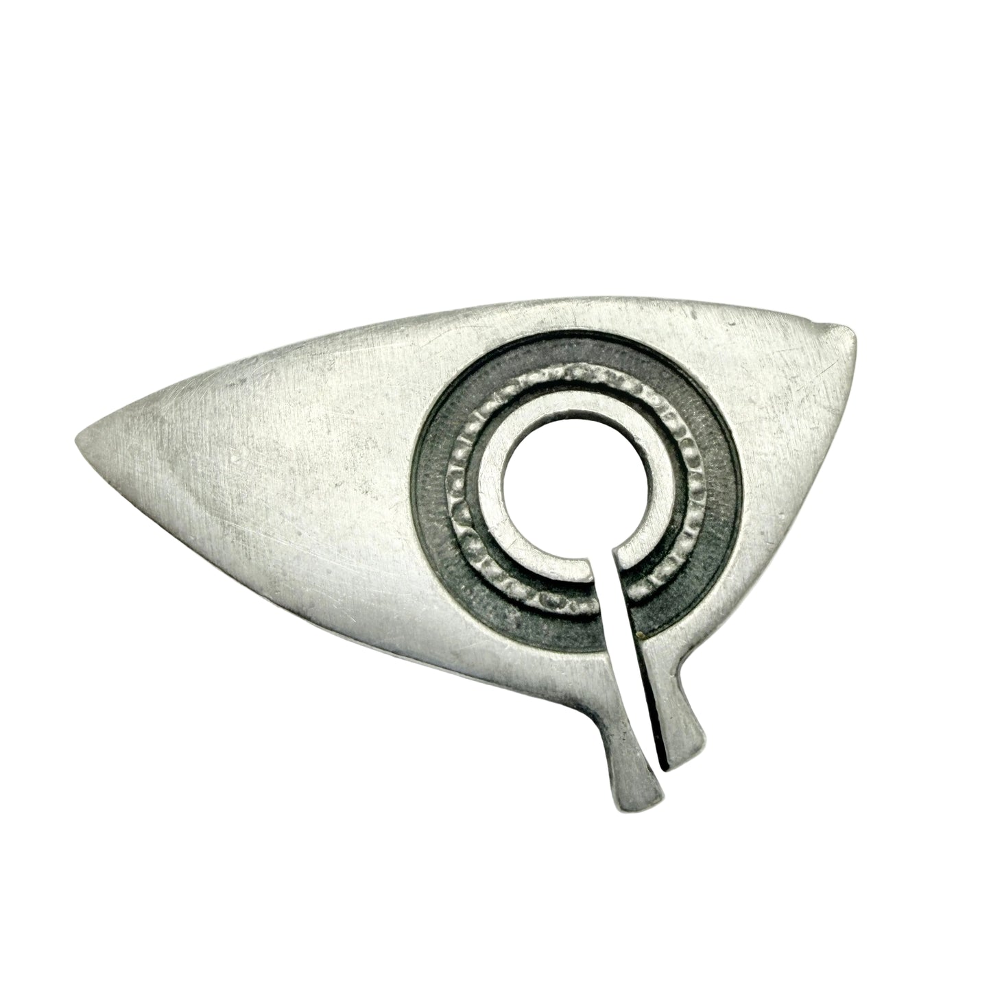 Rune Tennsmed, Sweden 1970s. Vintage Pewter Brooch.