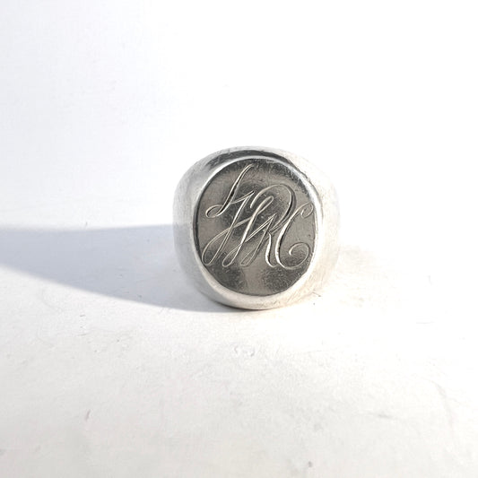 Borgila, Sweden 1959. Vintage Sterling Silver Signet Ring.