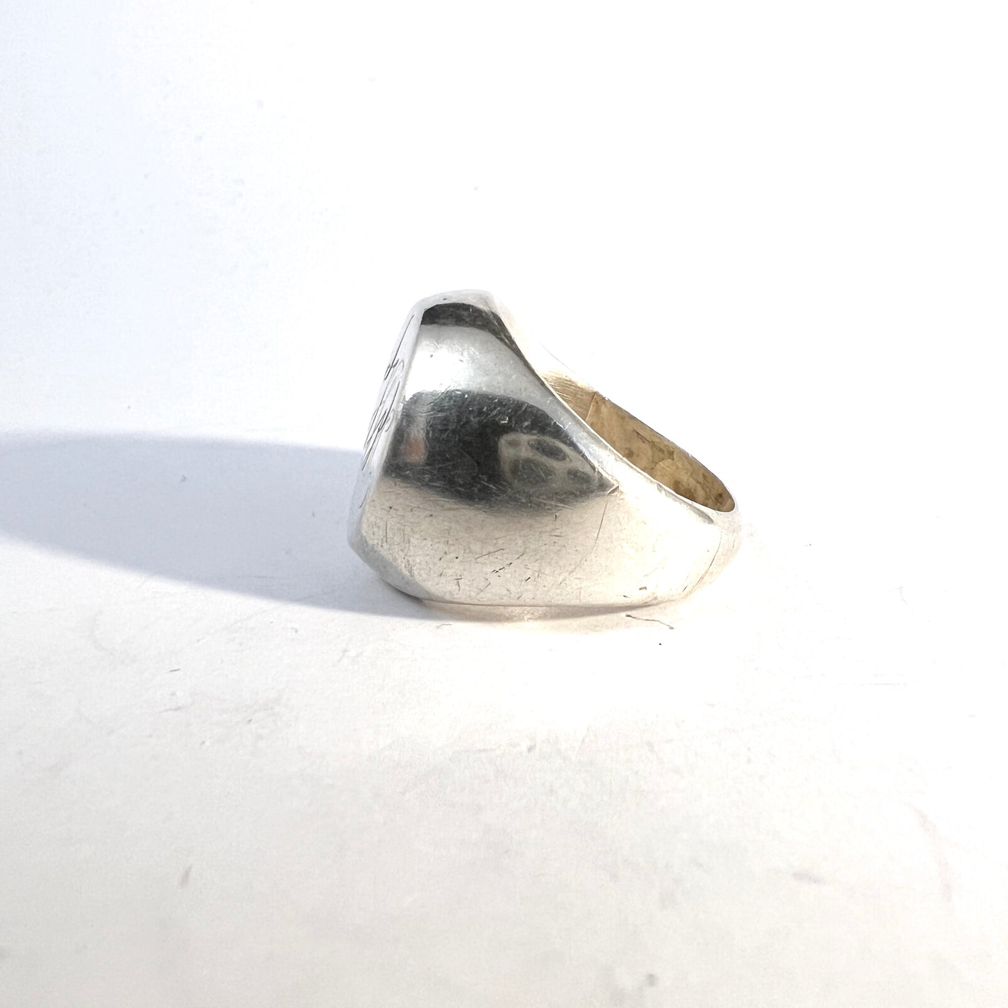 Borgila, Sweden 1959. Vintage Sterling Silver Signet Ring.