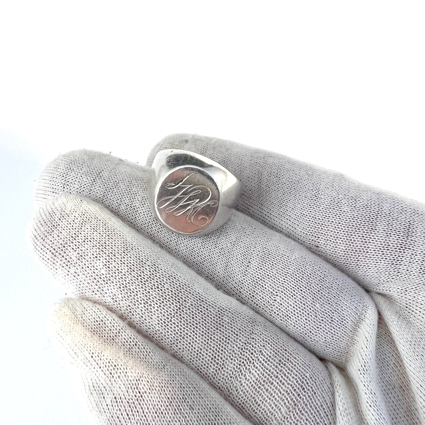 Borgila, Sweden 1959. Vintage Sterling Silver Signet Ring.