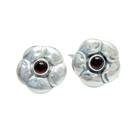 Ferdinand Svinth, Denmark 1920s. Vintage Skønvirke Silver Paste Cufflinks.