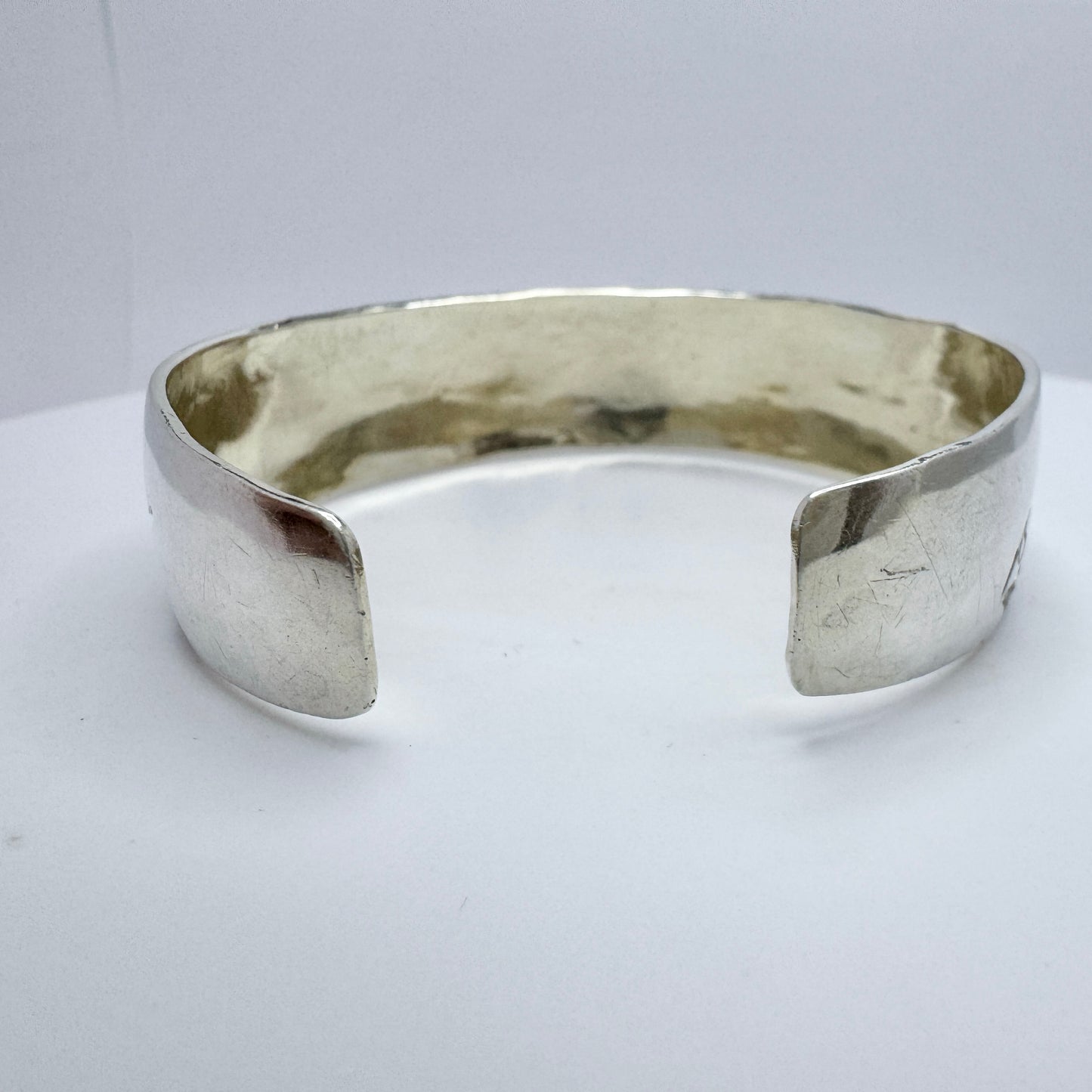 Sweden 1959. Vintage Sterling Silver Bellflower Cuff Bracelet.