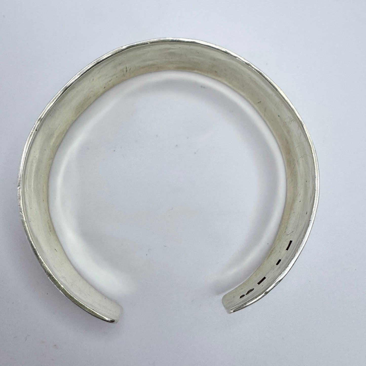 Sweden 1959. Vintage Sterling Silver Bellflower Cuff Bracelet.