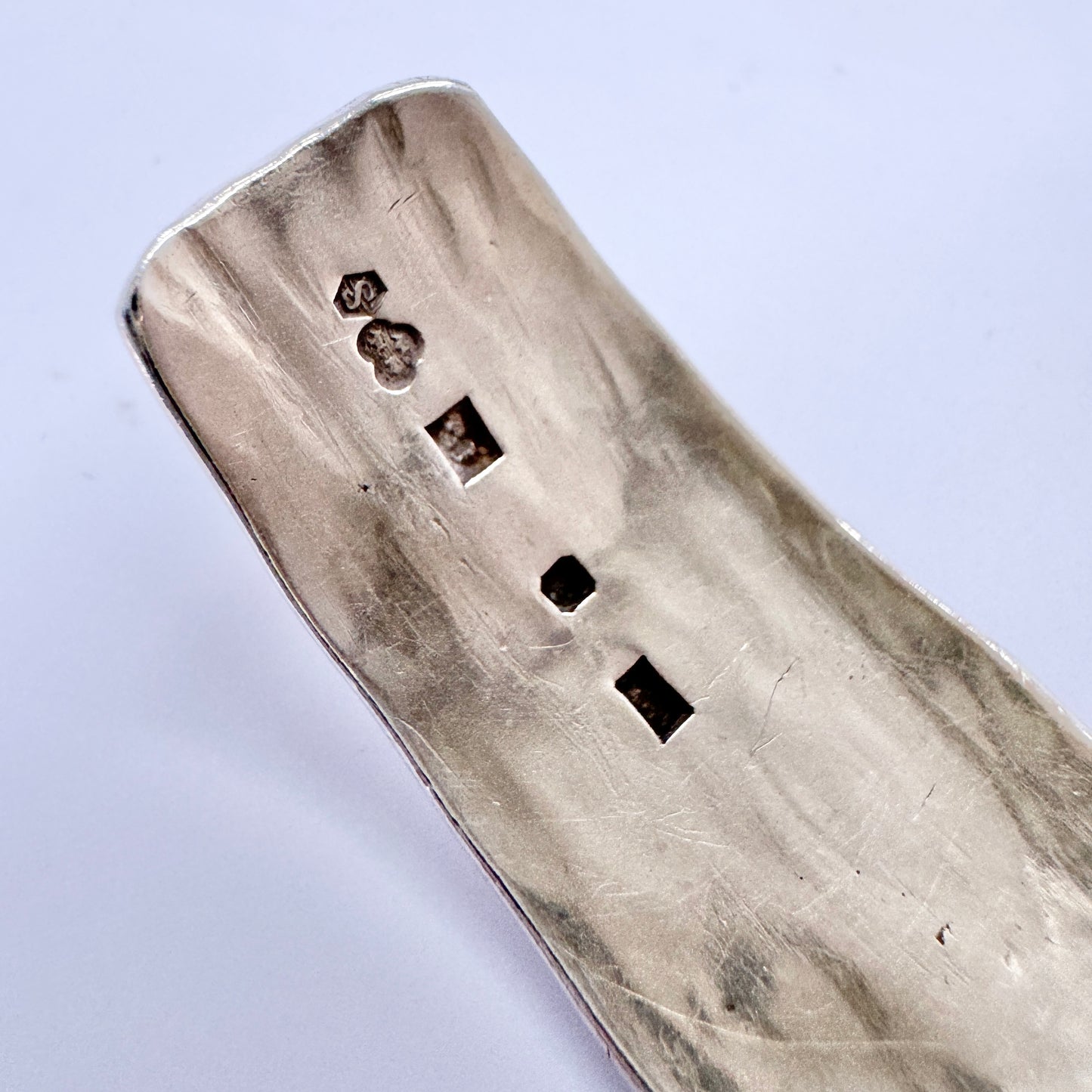 Sweden 1959. Vintage Sterling Silver Bellflower Cuff Bracelet.