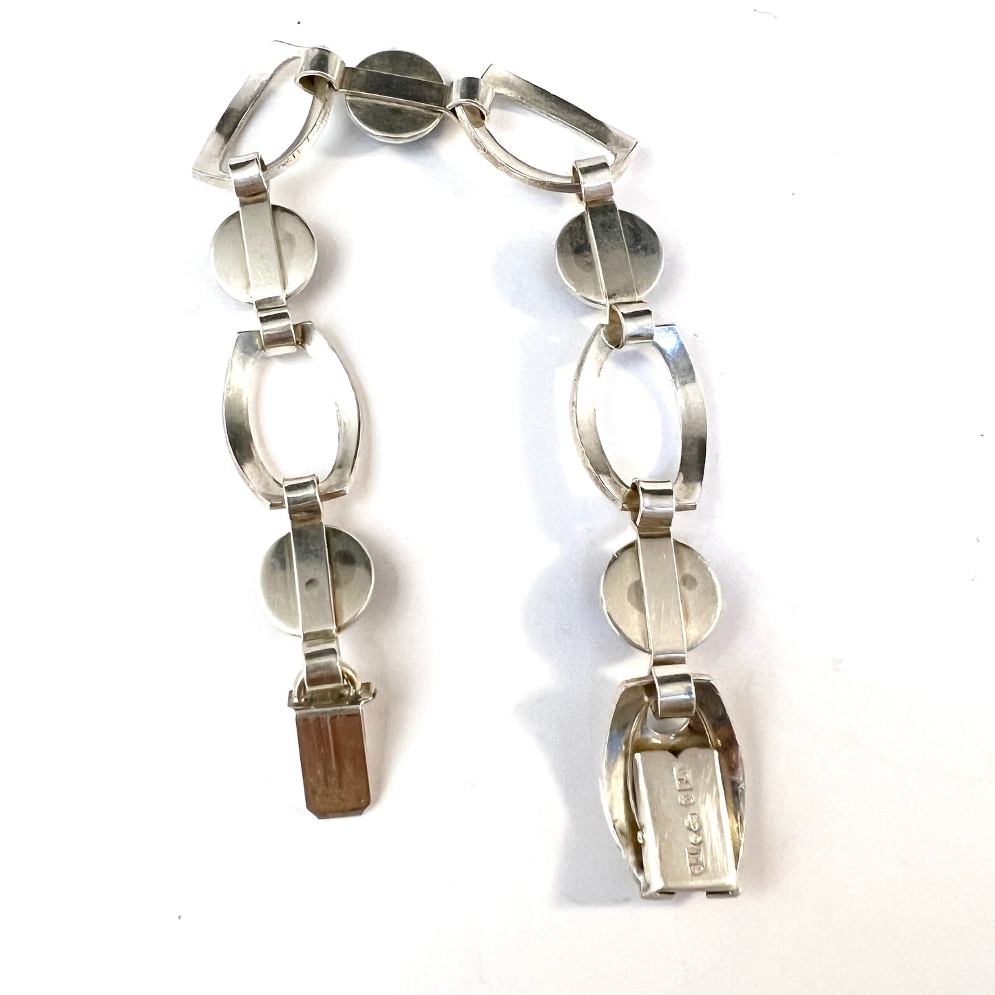 Victor Janson, Sweden 1969. Vintage Sterling Silver Bergslagen-stone Bracelet.