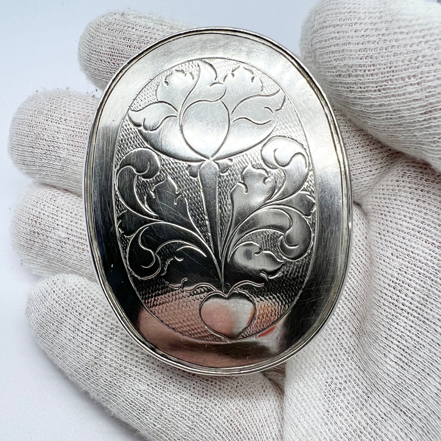 Antique Art Nouveau Sterling Silver Box.