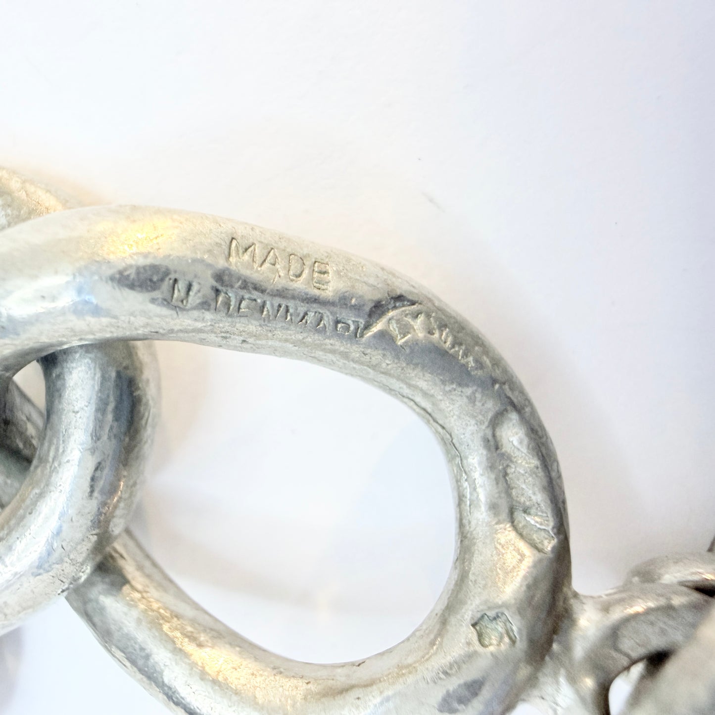 Lysgaard Design, Denmark. Chunky Vintage 1970s Pewter Bracelet