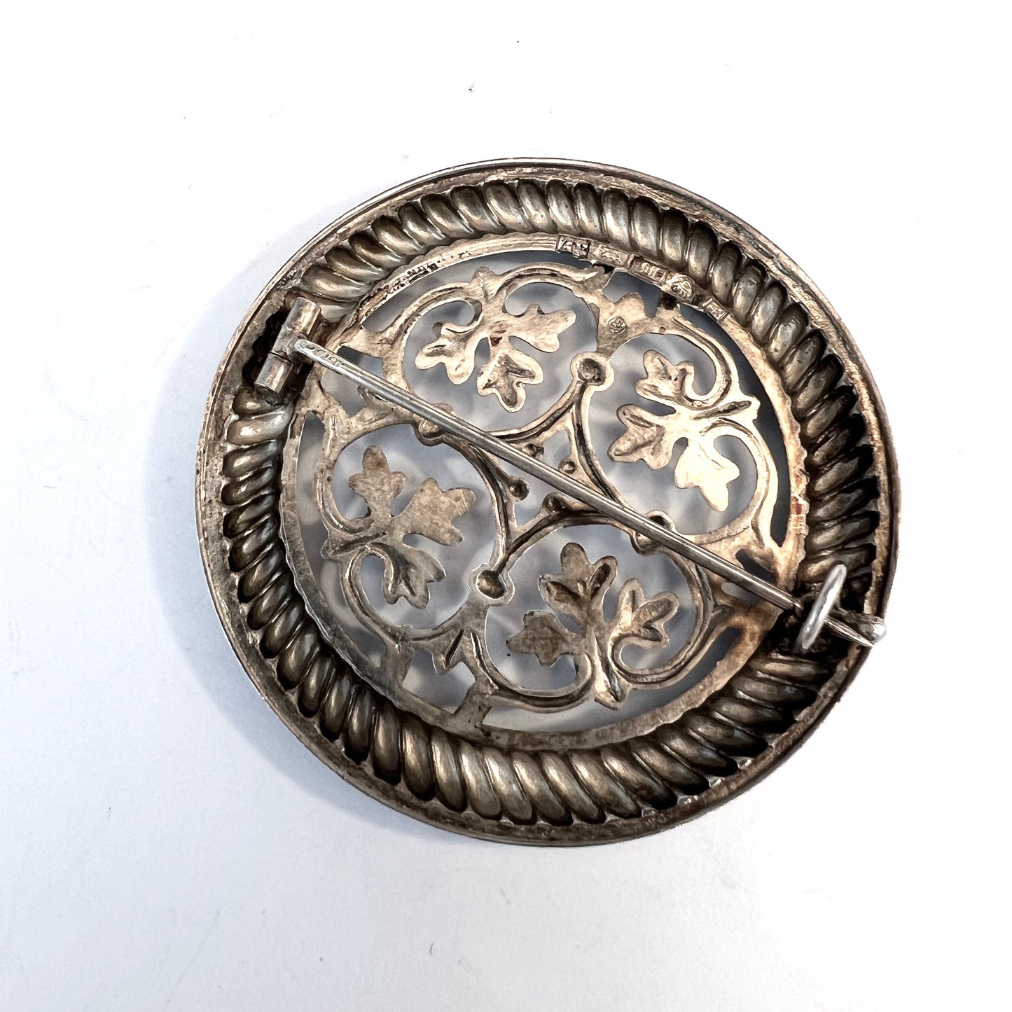 Kalevala Koru, Finland year 1960. Vintage Solid Silver Brooch.