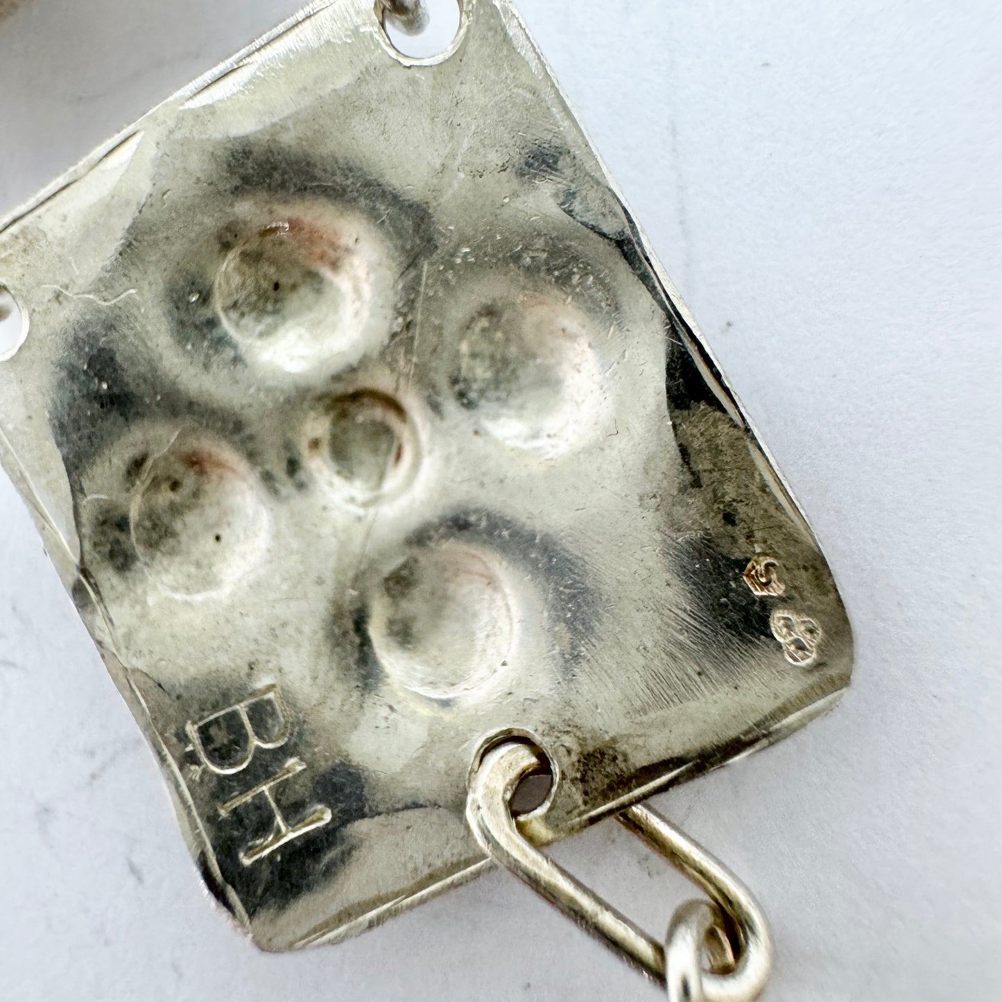 Hedberg, Arvidsjaur, Sweden 1930-40s. Vintage Solid Silver Bracelet.