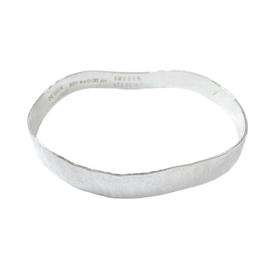 Peter von Post, Sweden 1973. Vintage Sterling Silver Bangle Bracelet.