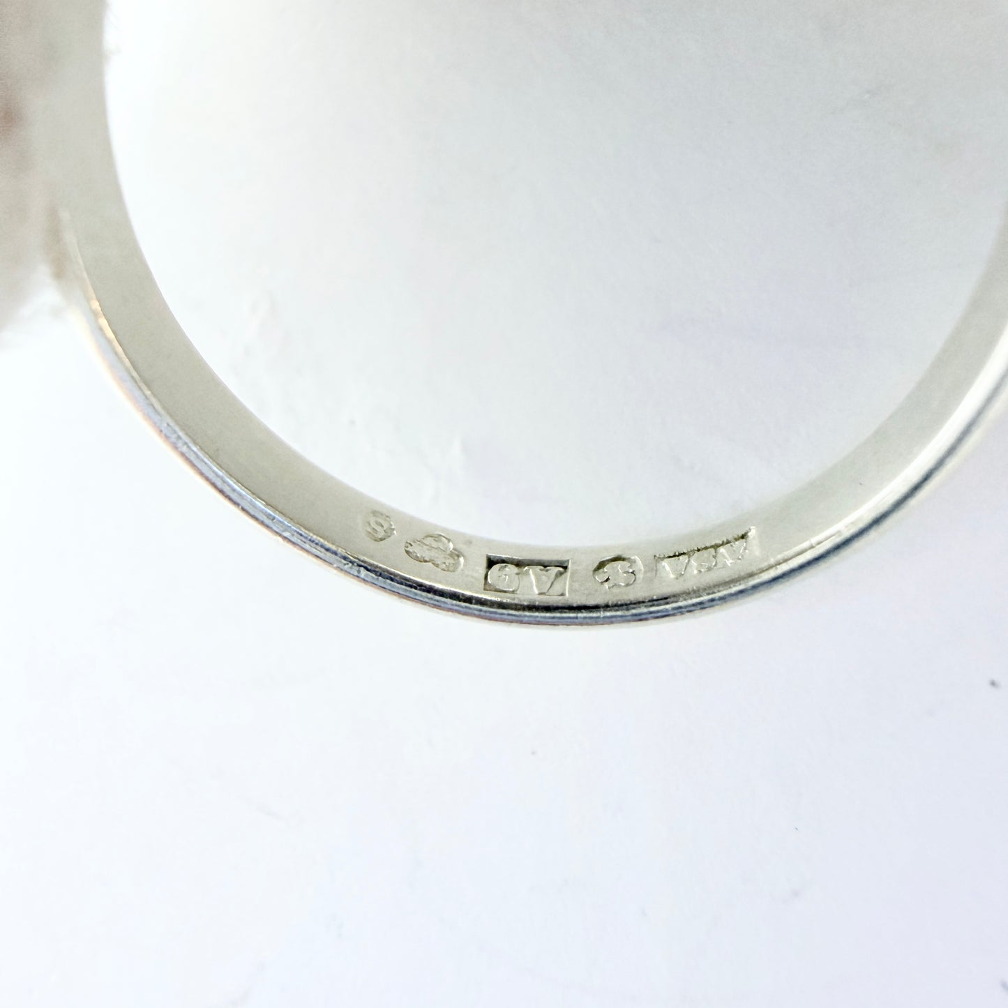 Asa-Silver Tage Linde, Sweden 1951. Vintage Solid Silver Ring