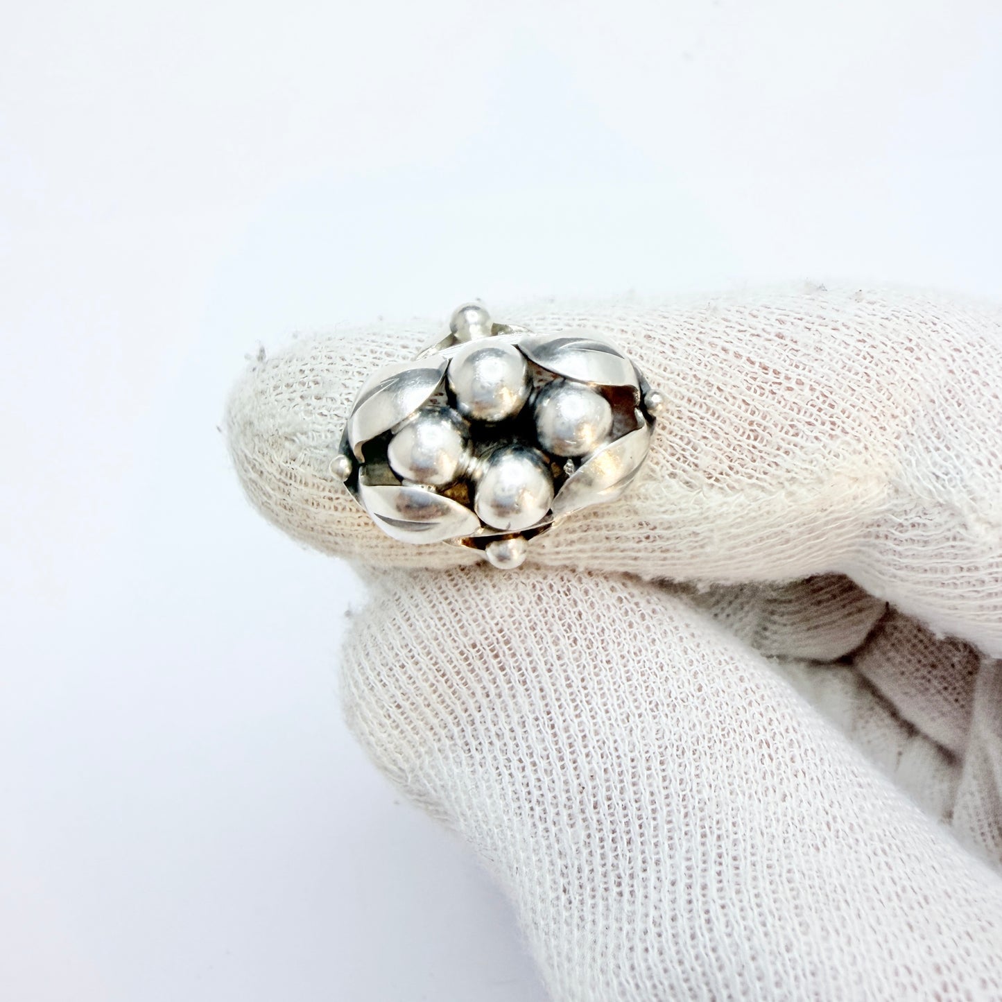 Asa-Silver Tage Linde, Sweden 1951. Vintage Solid Silver Ring