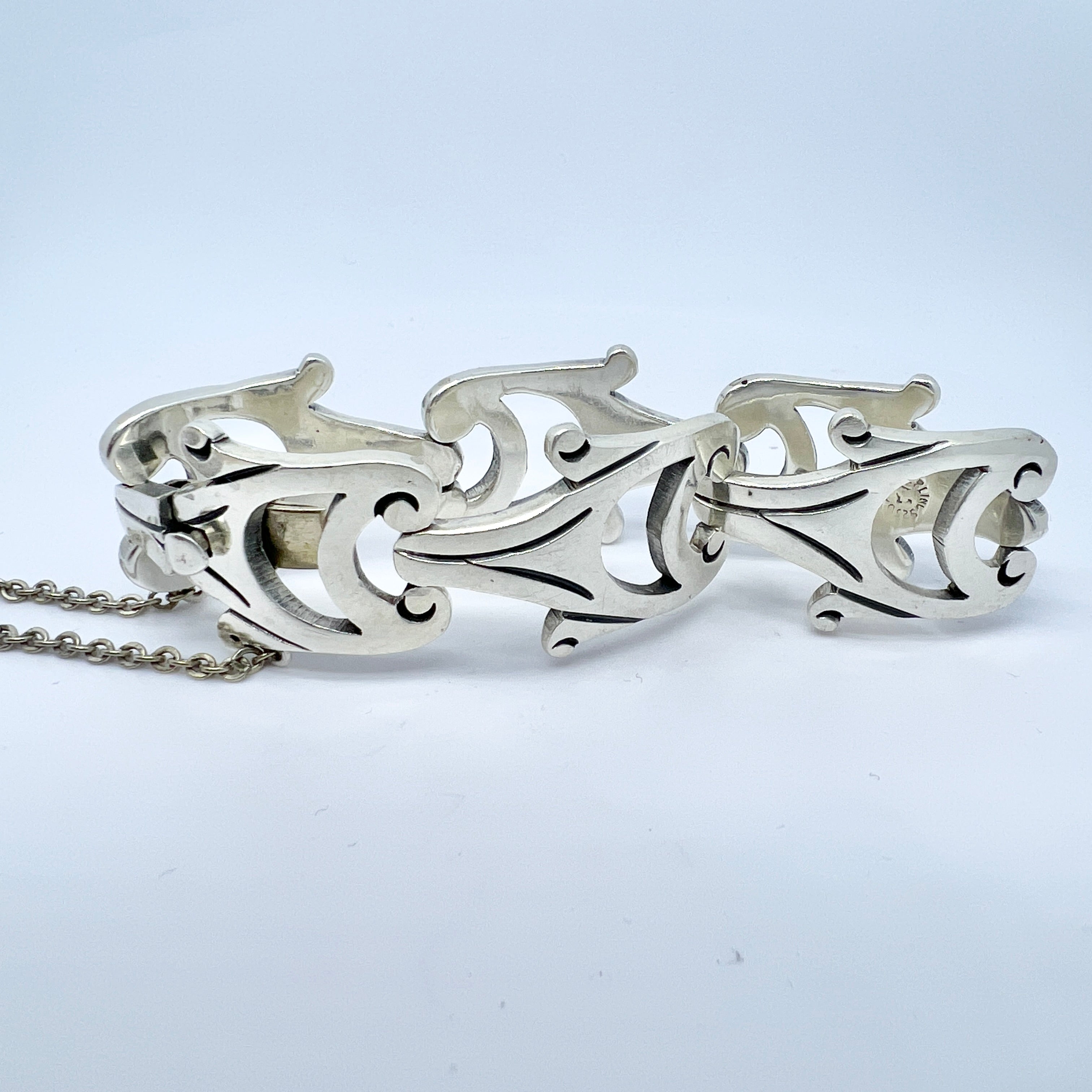 Mexico. Silver Bracelet. 2024 50s-60s. Vintage.