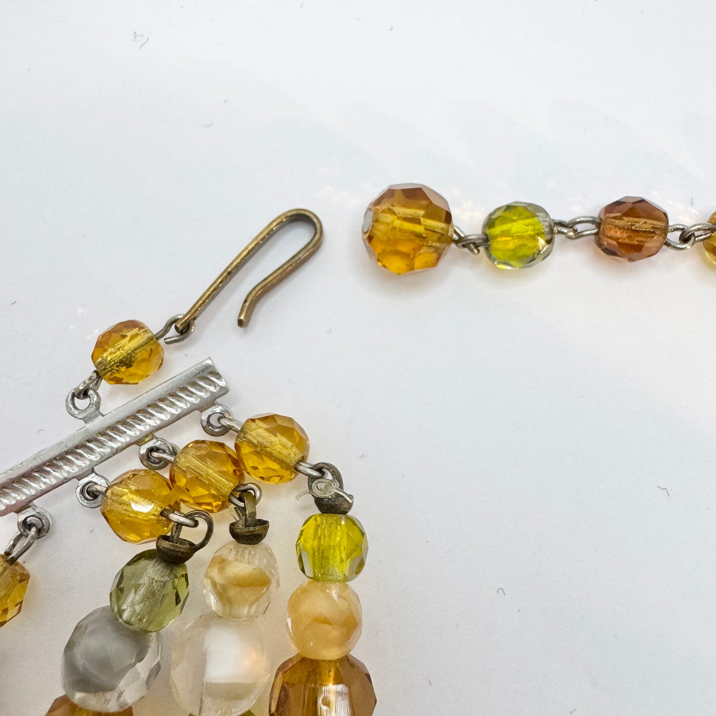 Vintage c 1960s. Costume Jewelry 4 Strand Necklace. Prob. Italy.