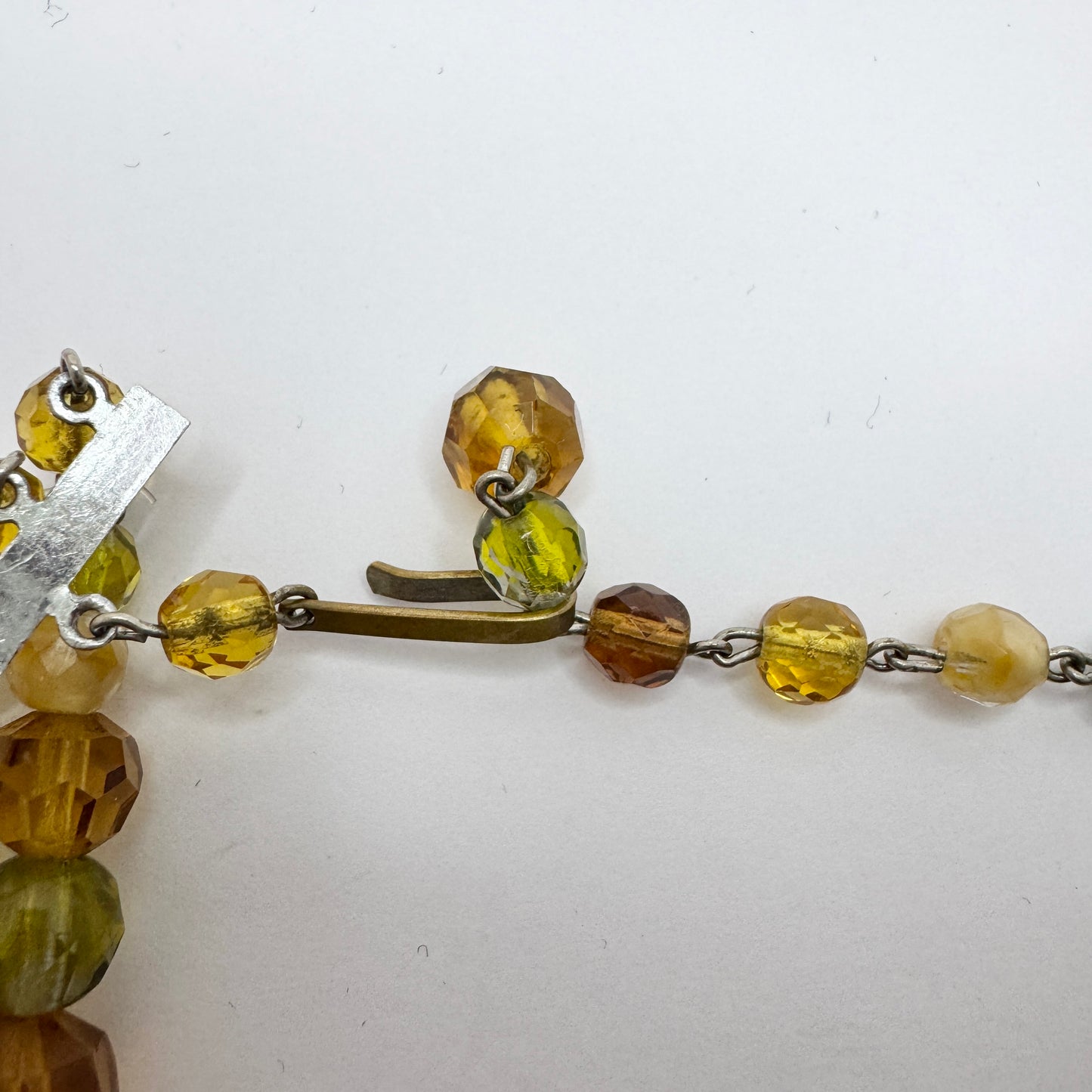 Vintage c 1960s. Costume Jewelry 4 Strand Necklace. Prob. Italy.